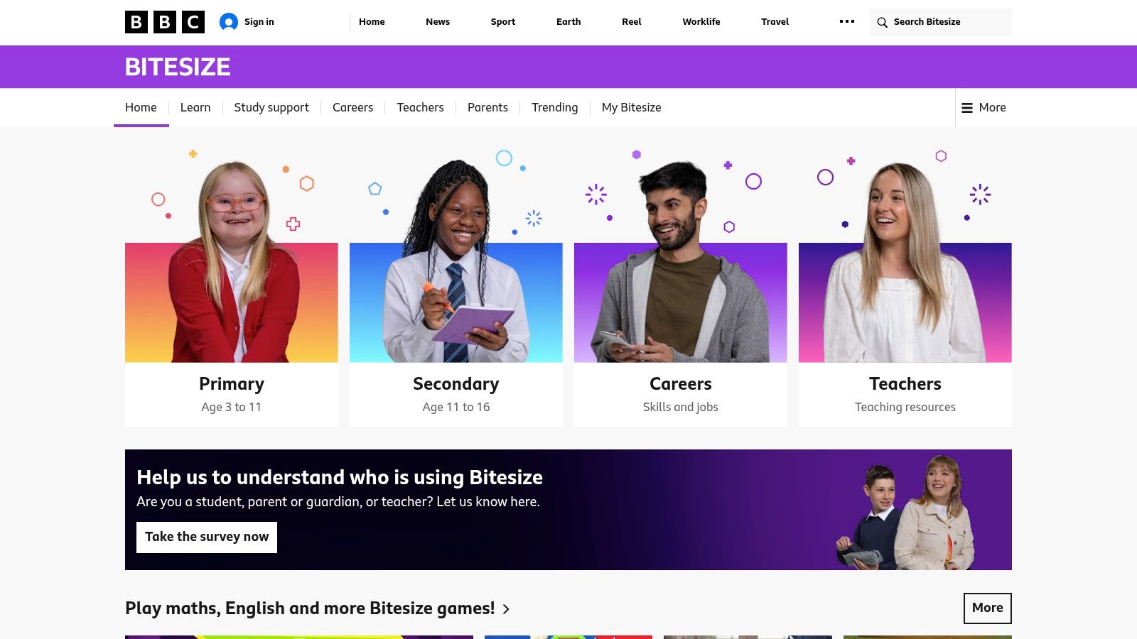 BBC Bitesize – Exam Revision
