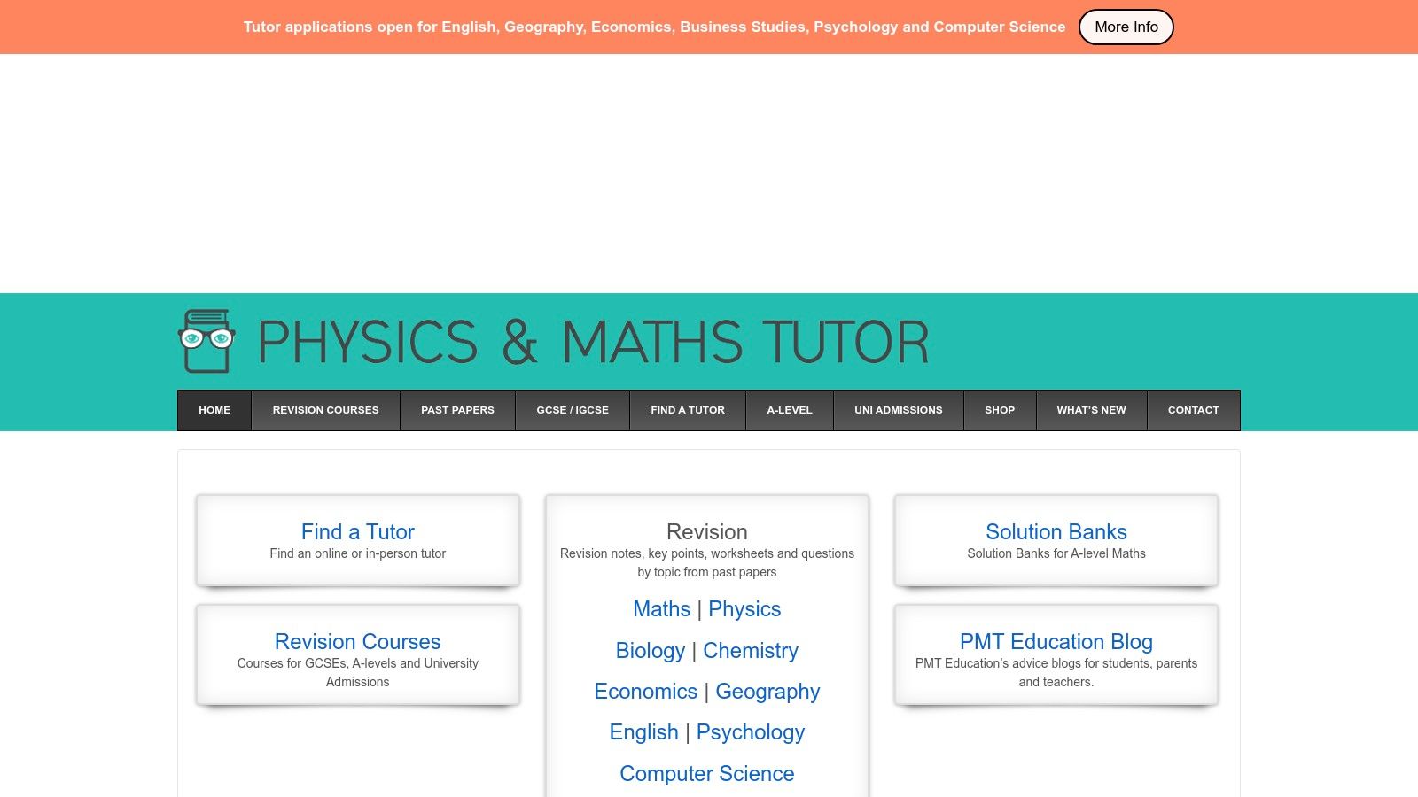 Physics & Maths Tutor (PMT Education)