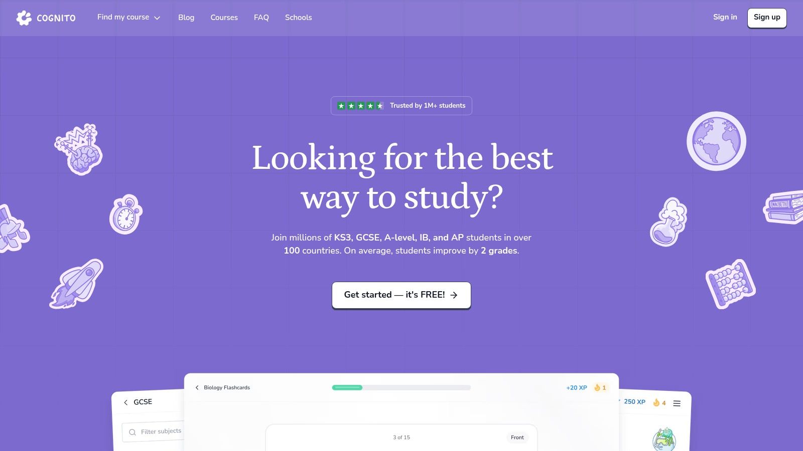 Cognito – GCSE Biology quizzes, flashcards and exam‑style practice