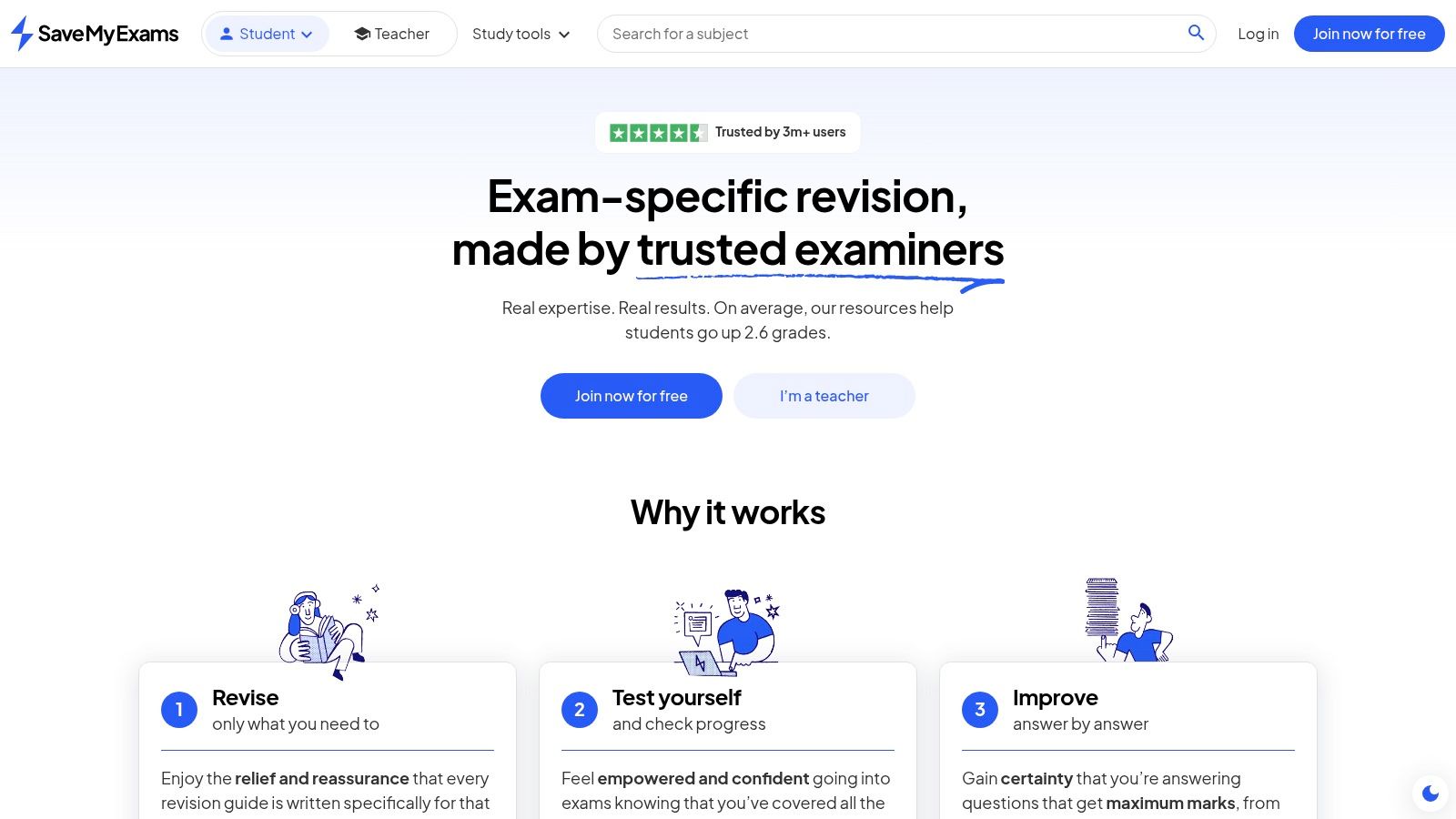 Save My Exams – GCSE Biology topic questions and MCQs