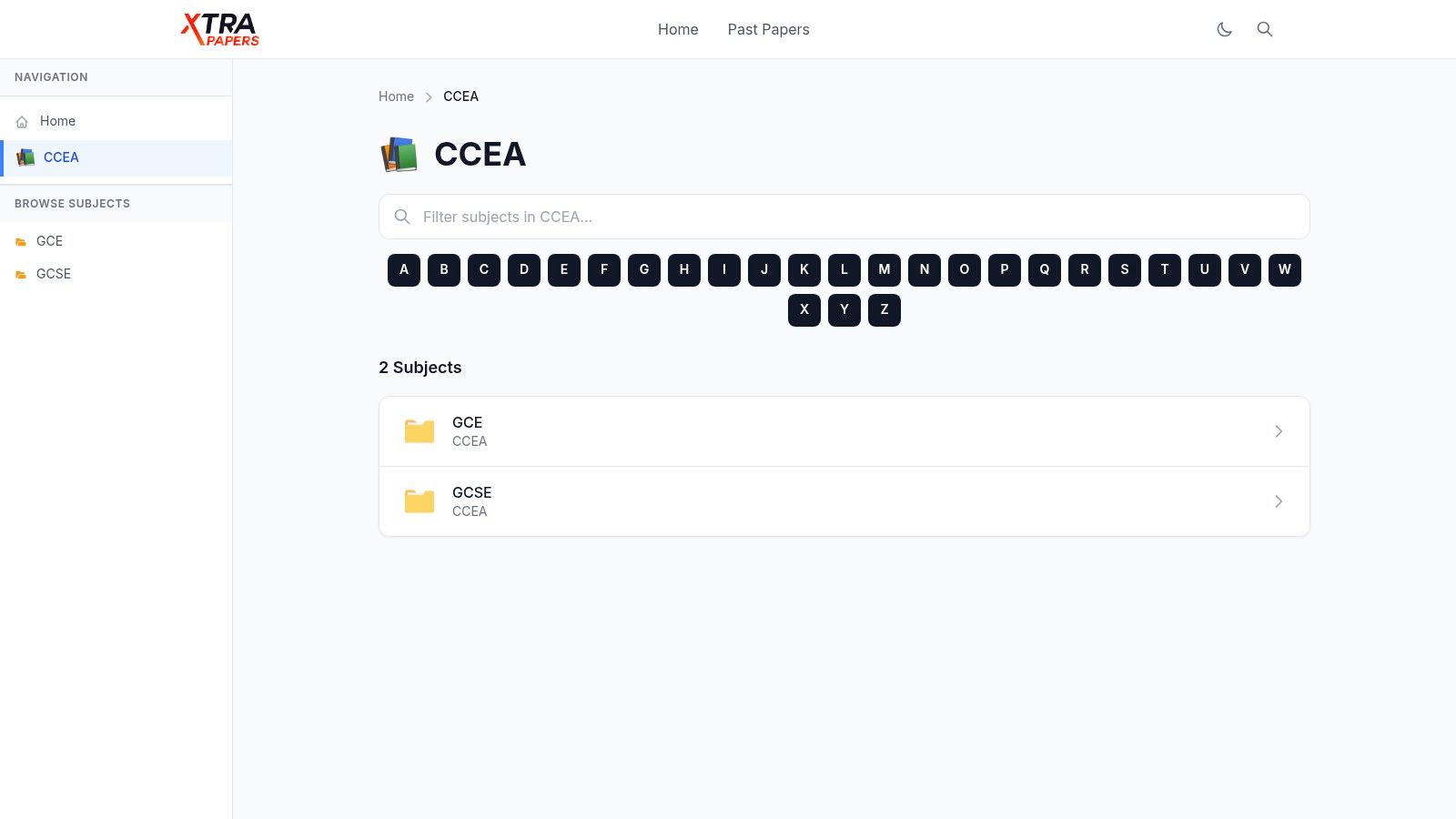 XtraPapers – CCEA Boards Directory