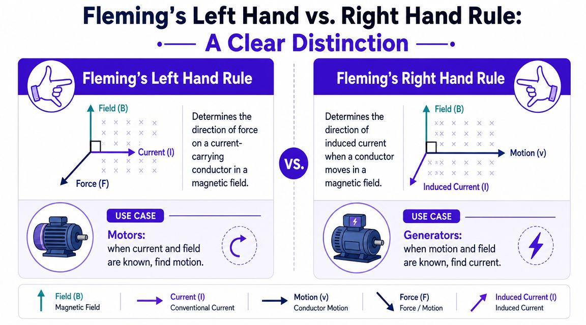 Left Hand Rule vs Right Hand Rule Explained