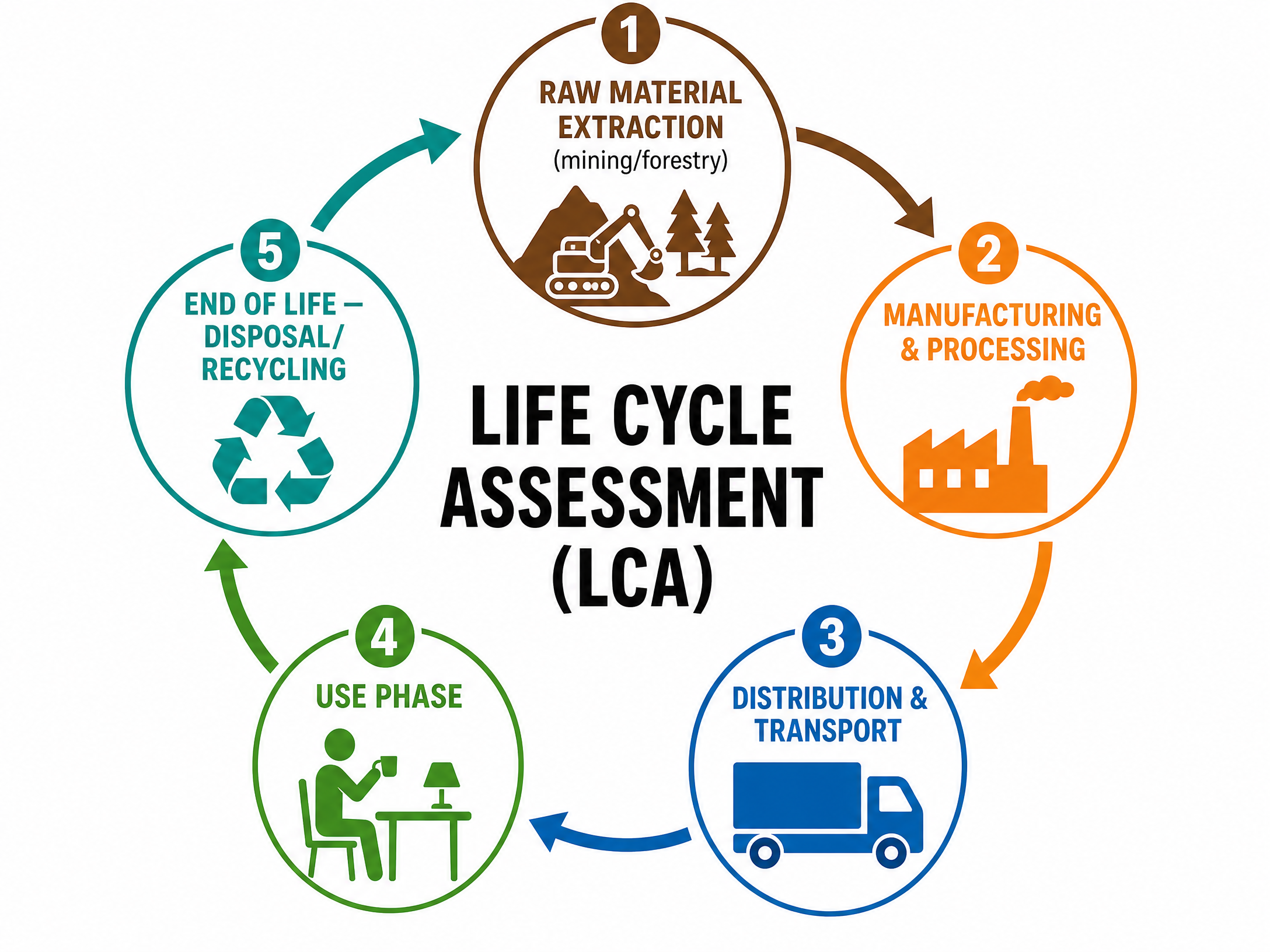 The 5 Stages of a Life Cycle Assessment