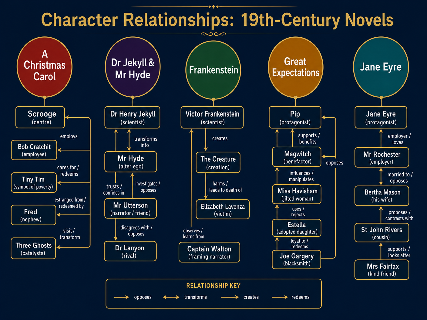 Character Relationships in 19th-Century Novels