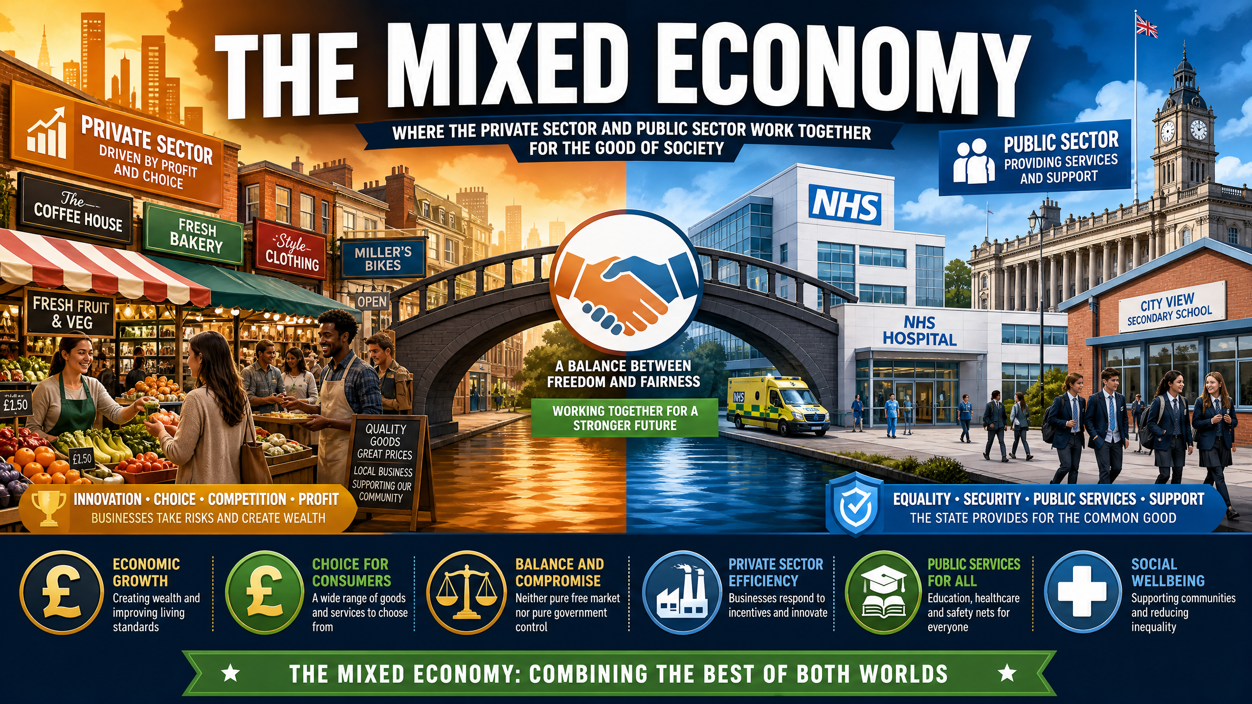 The Mixed Economy: Combining the best of both worlds