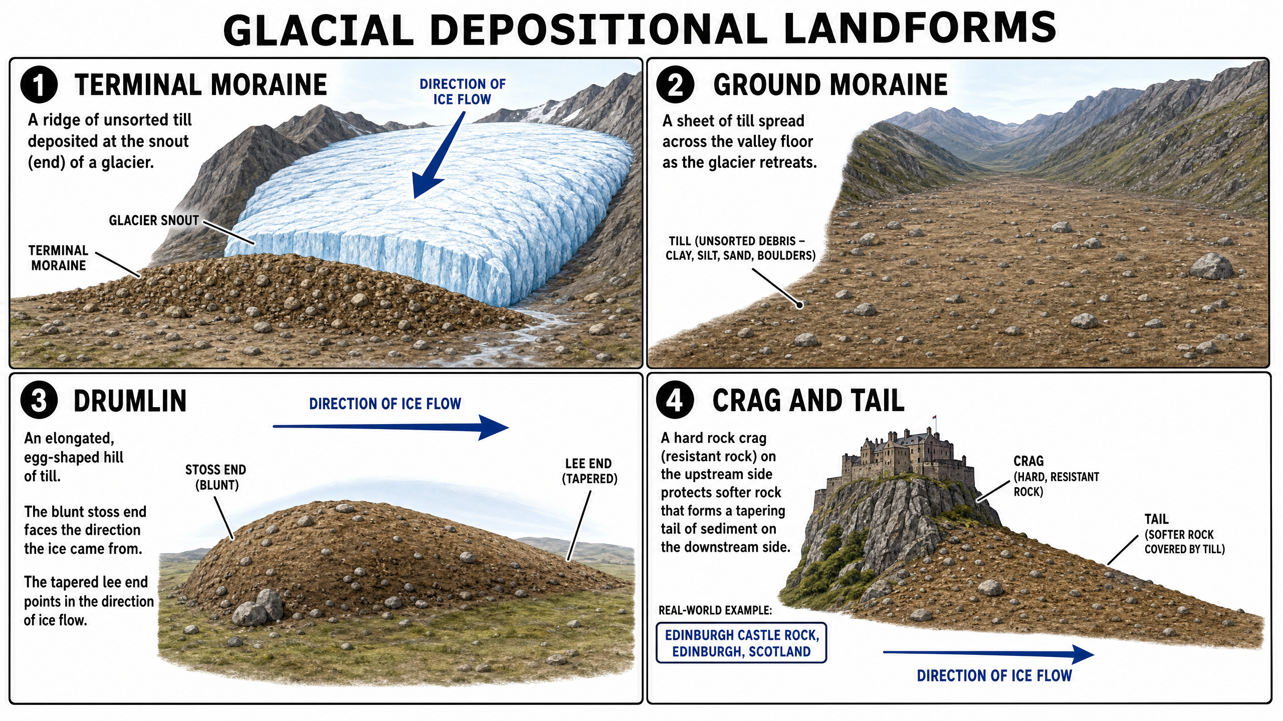 Glacial Depositional Landforms