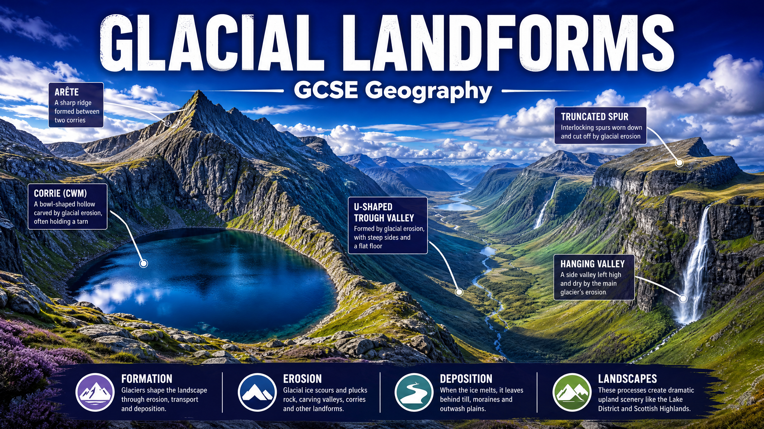 Glacial Landforms of the UK