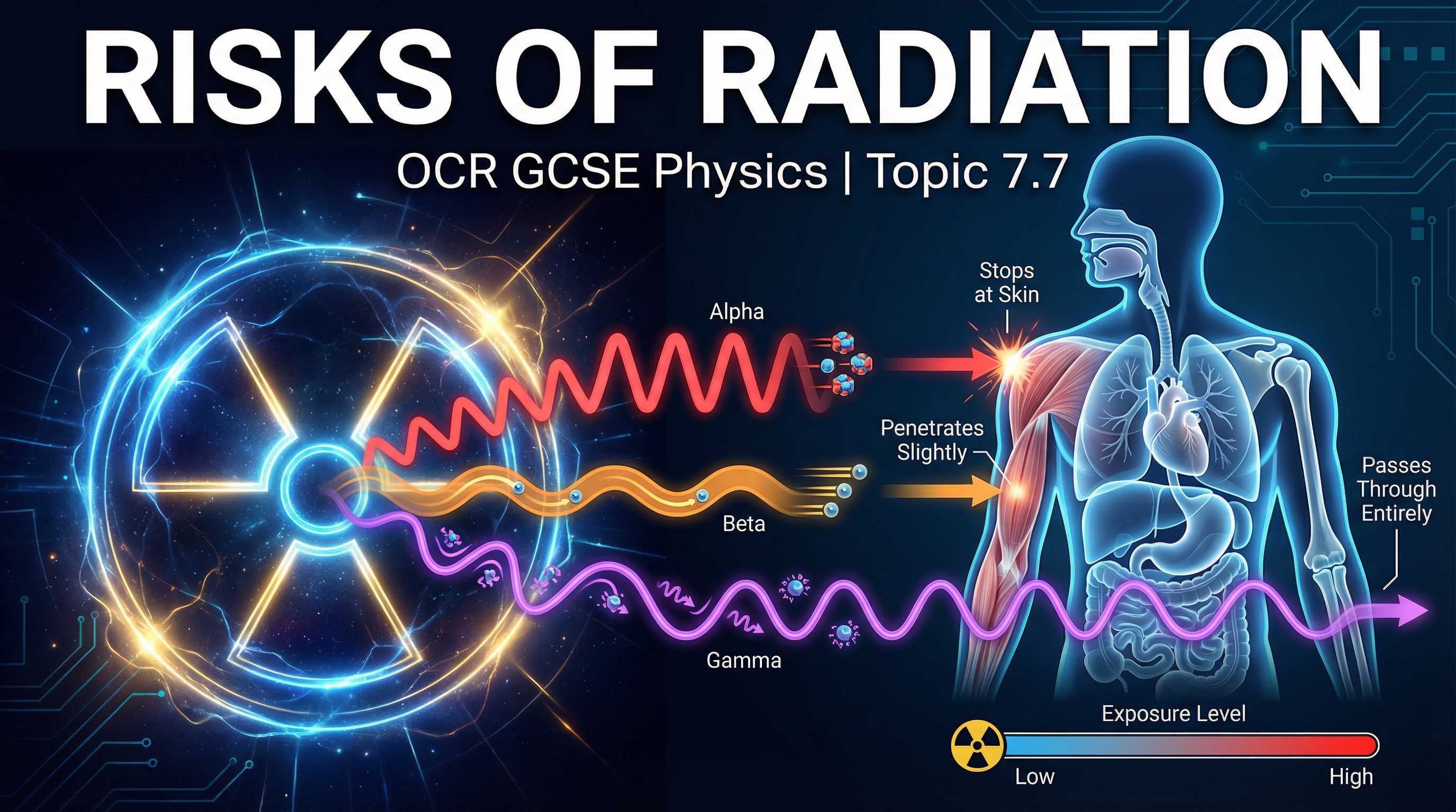 Header image for Risks of Radiation (OCR GCSE Physics 7.7)