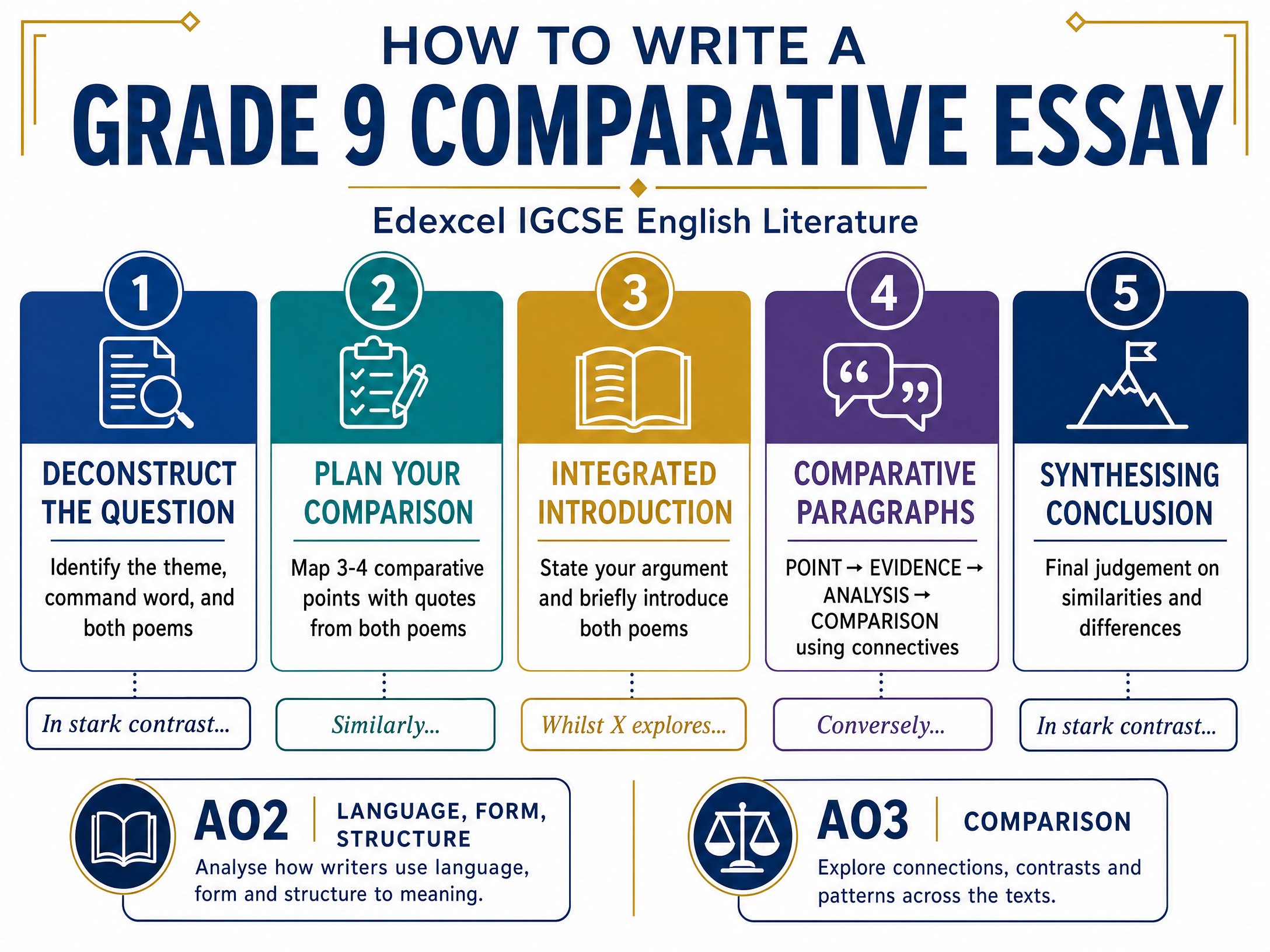 How to Write a Grade 9 Comparative Essay