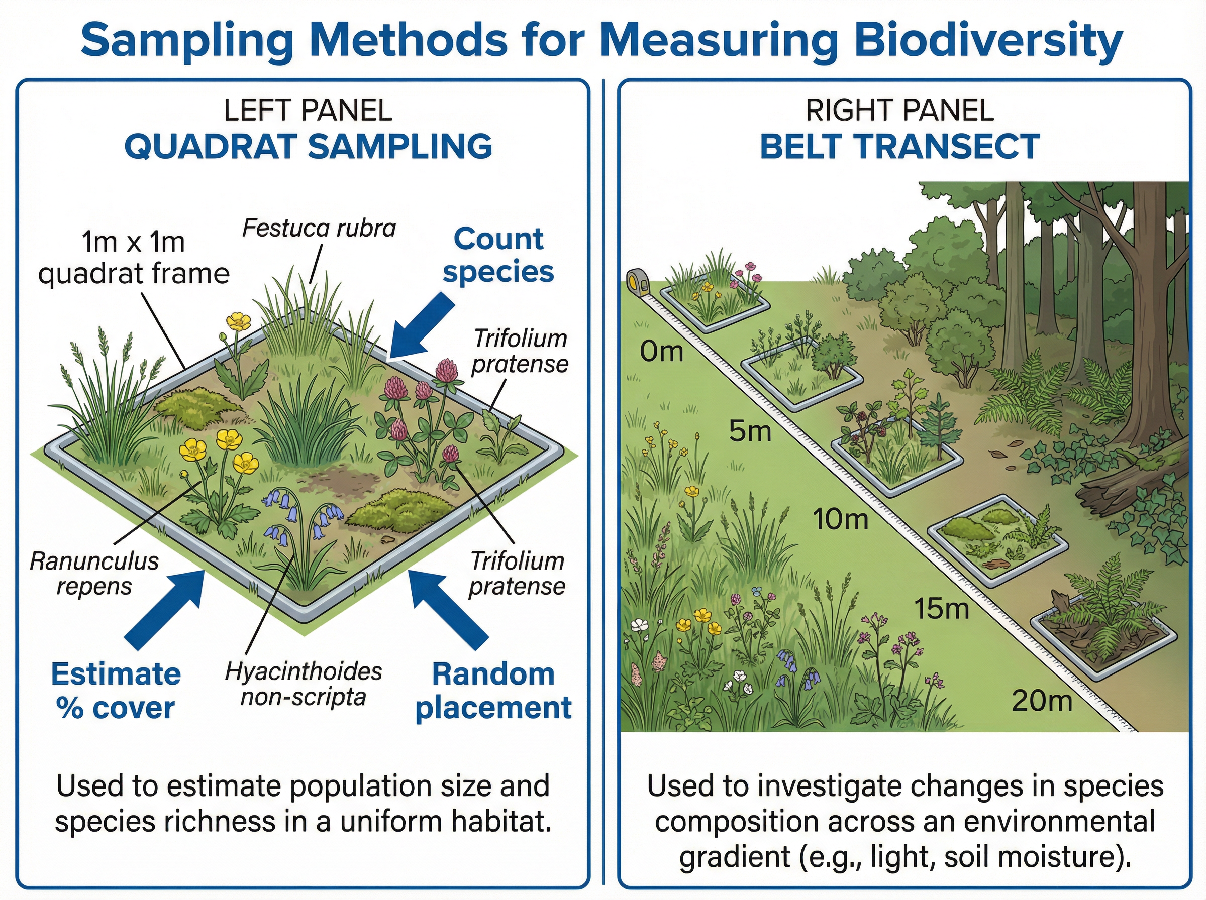 Sampling Methods for Measuring Biodiversity