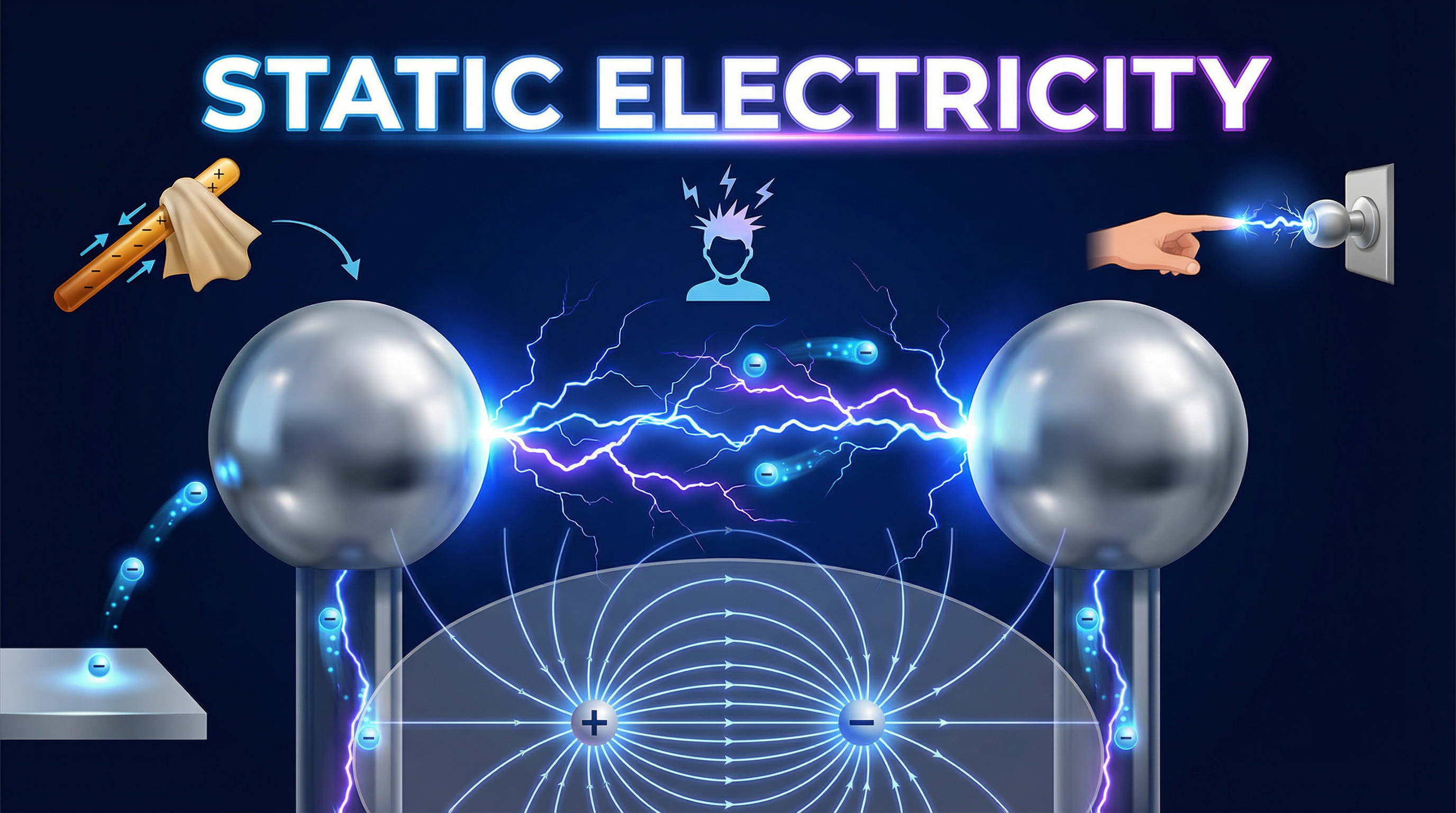 Static Electricity — OCR GCSE Physics Topic 2.5 Header Image