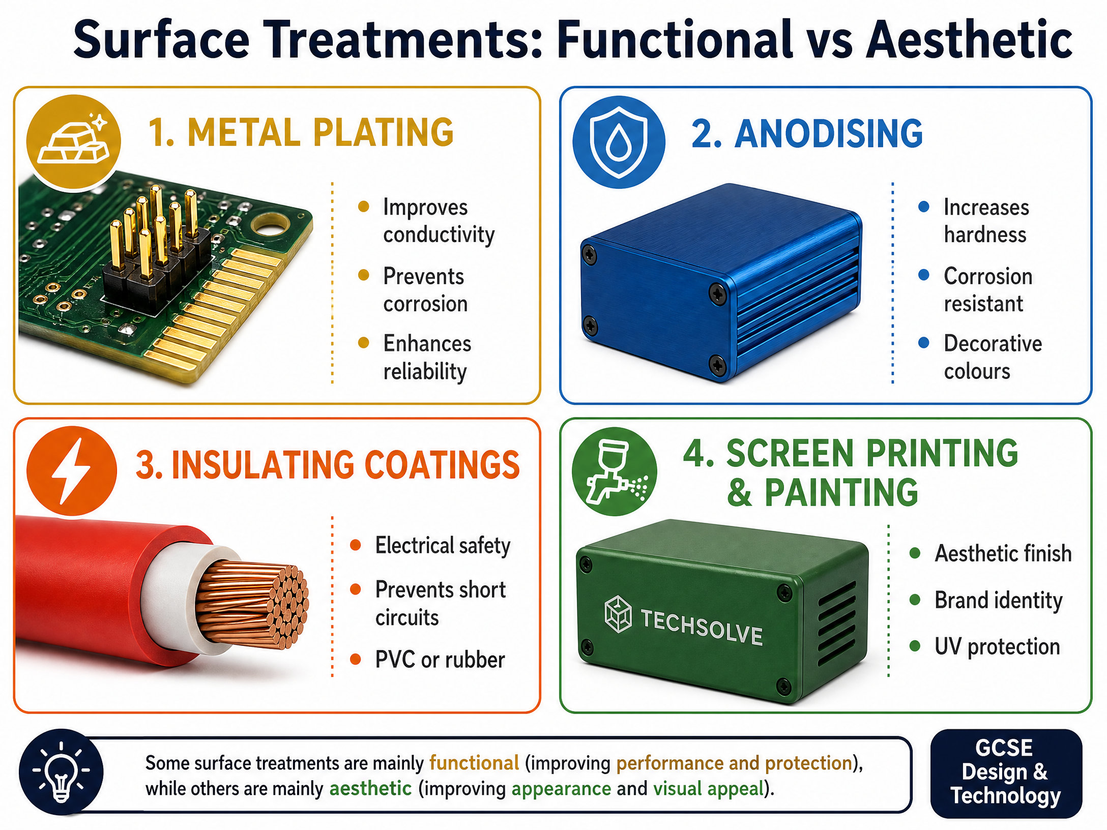 Comparison of Key Surface Treatments