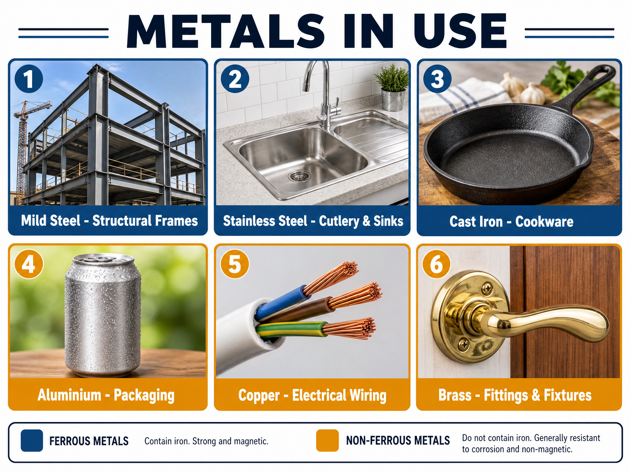 Metals in Use: Real-world applications