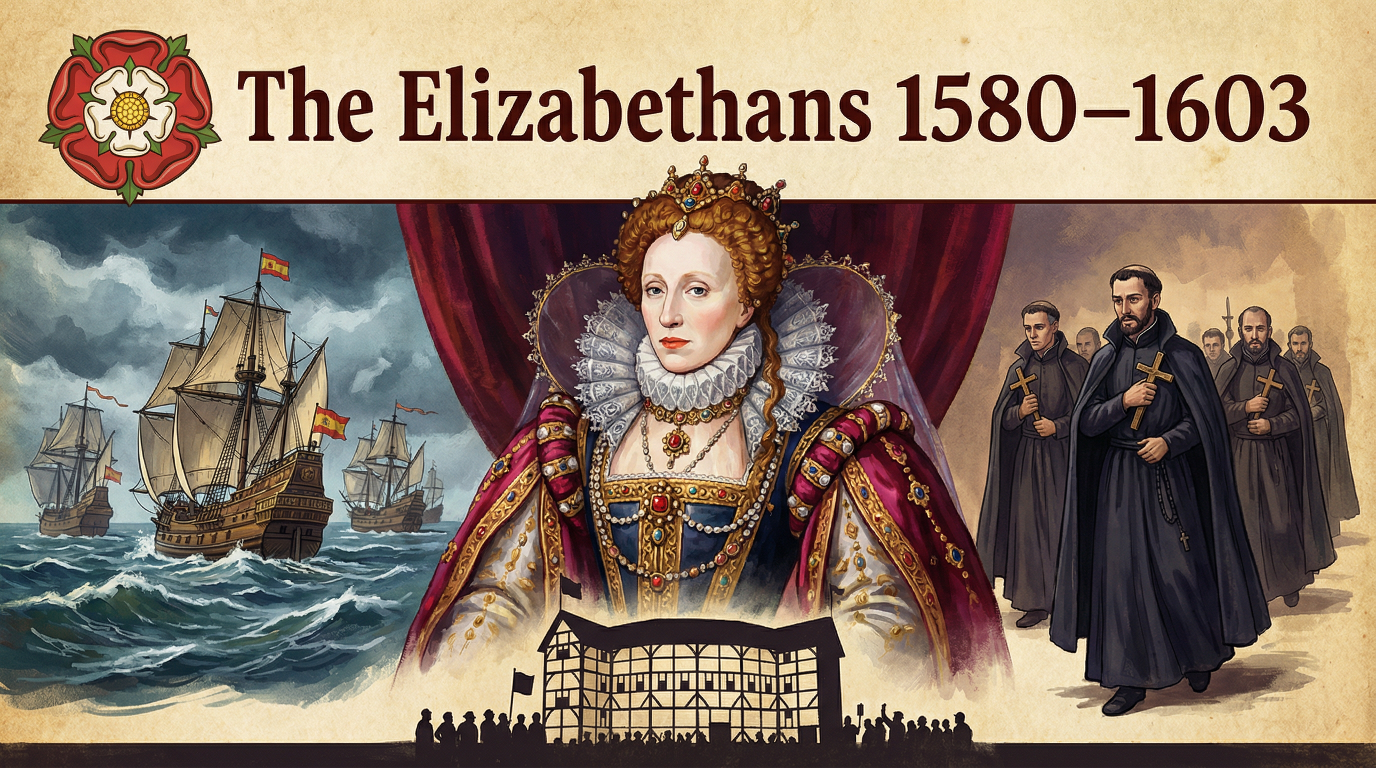Header image for The Elizabethans, 1580-1603