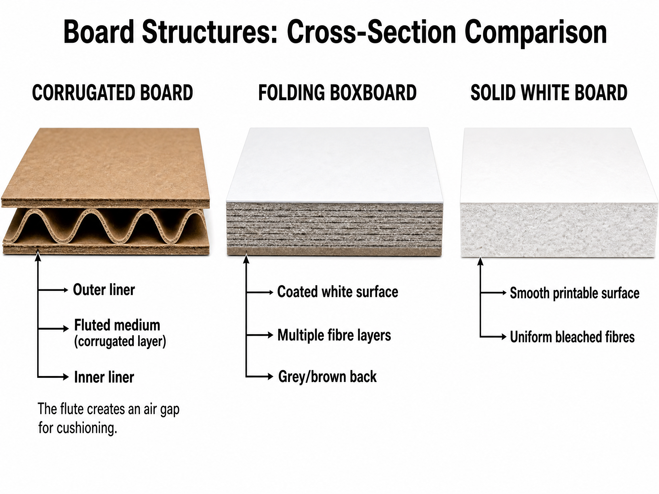 Board Structures: Cross-Section Comparison