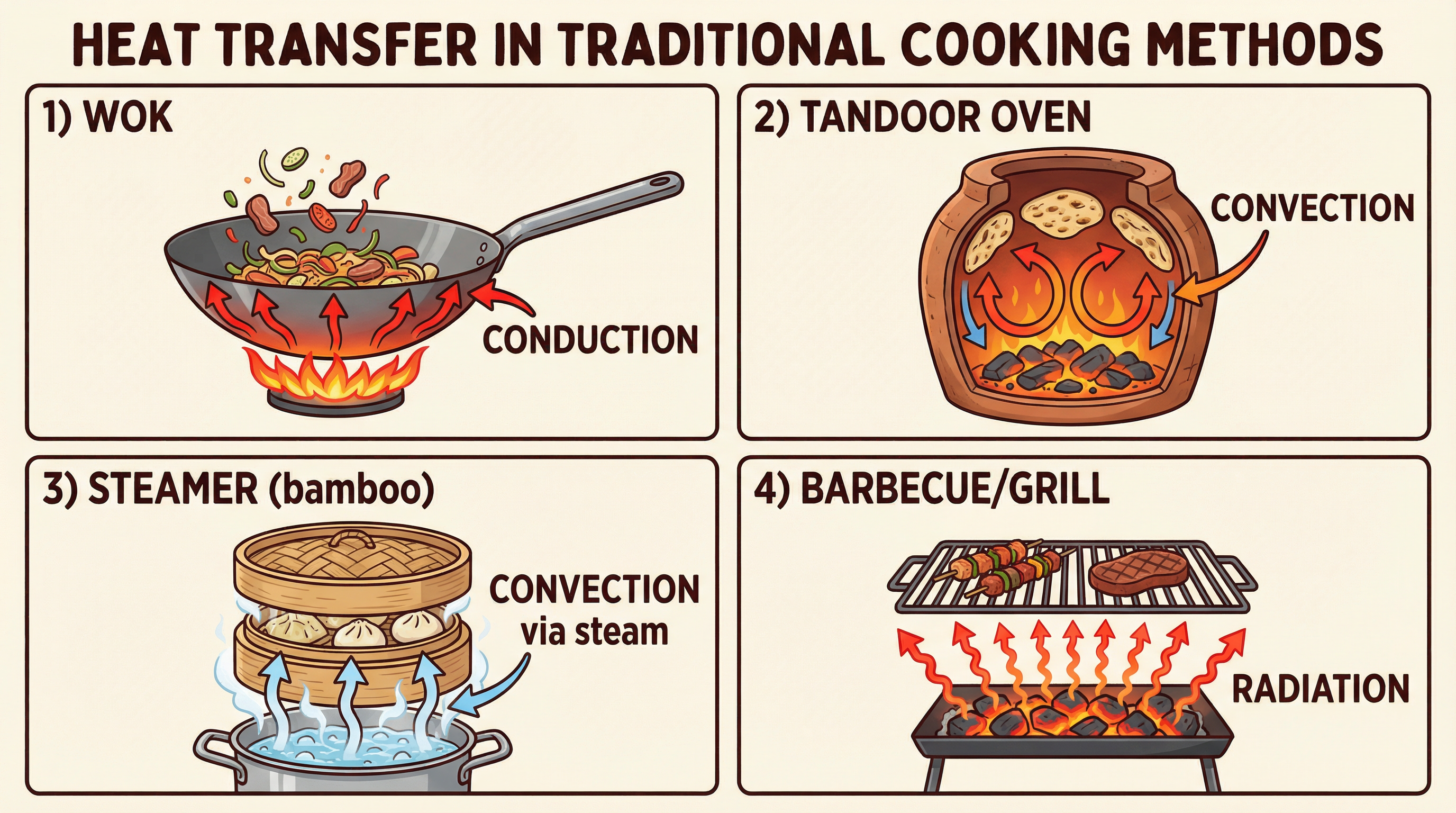 Heat Transfer in Traditional Cooking