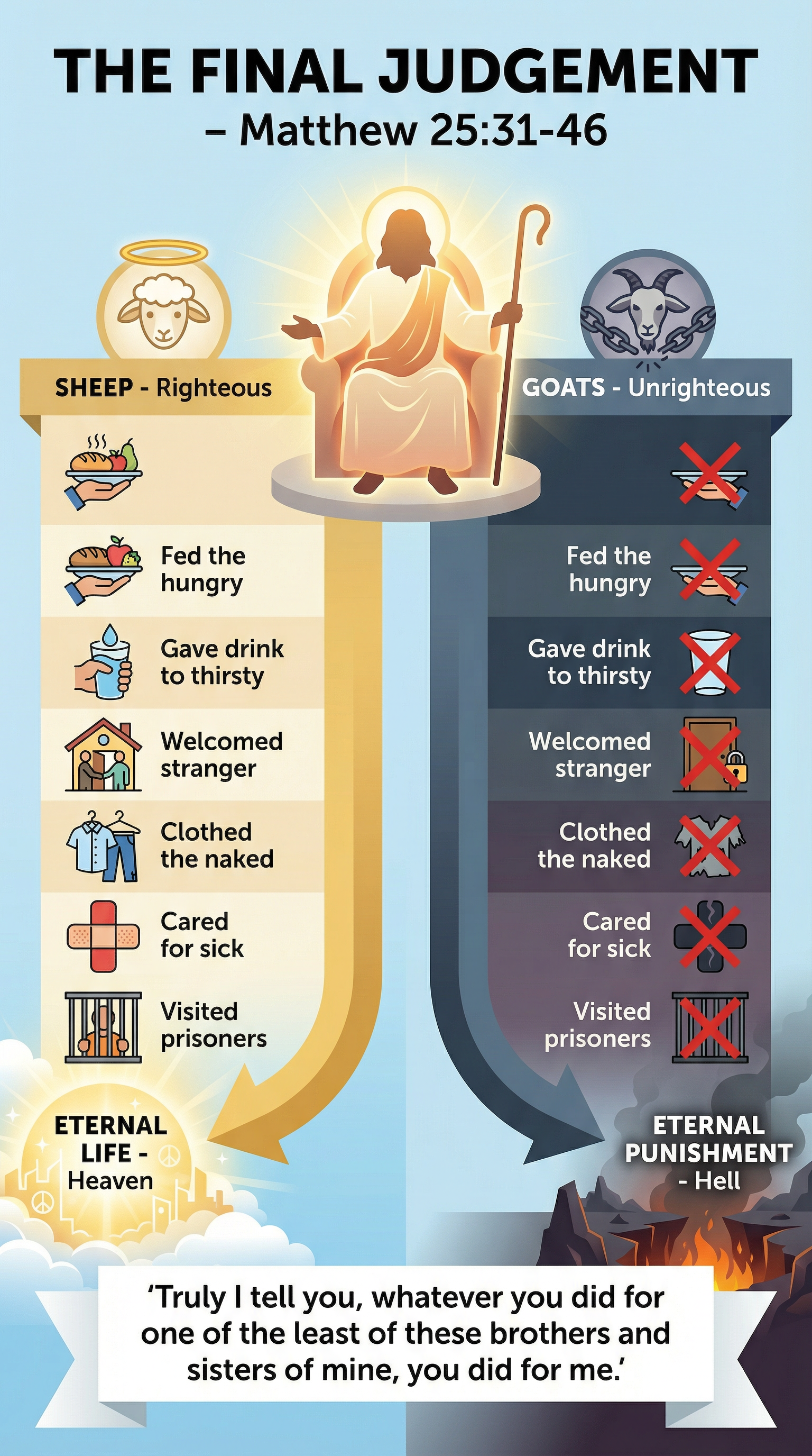 The Final Judgement: Criteria Based on Matthew 25:31-46