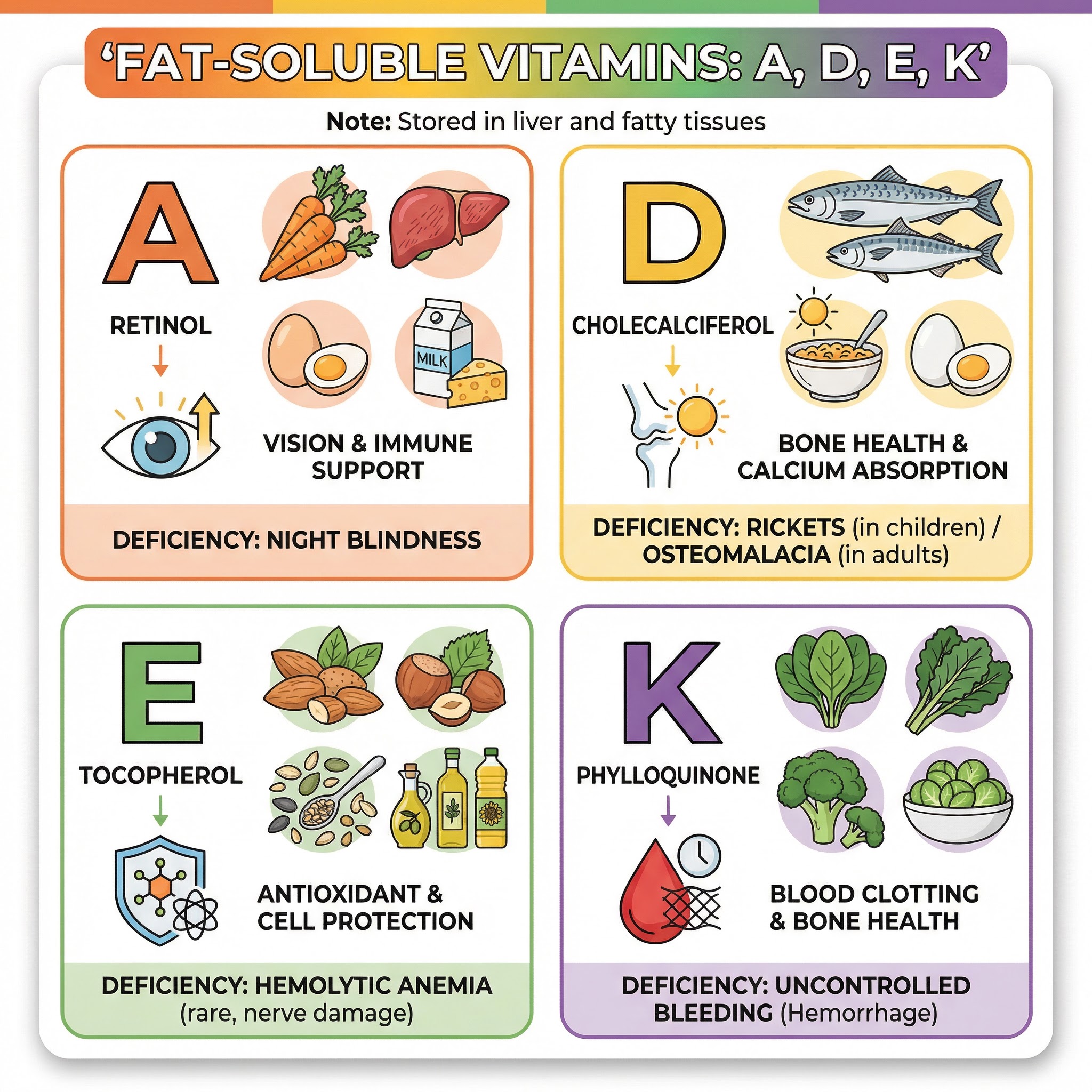 Fat-Soluble Vitamins Infographic