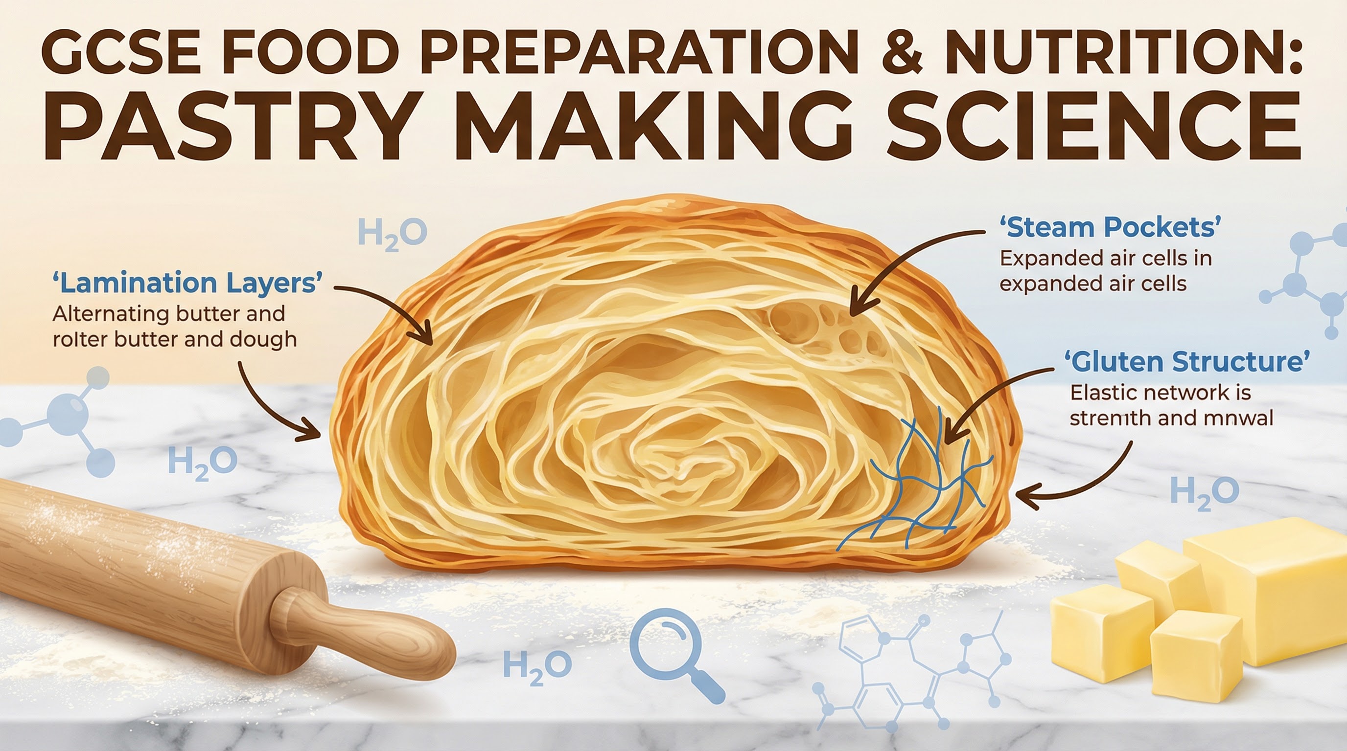 GCSE Food Preparation & Nutrition: Pastry Making Science