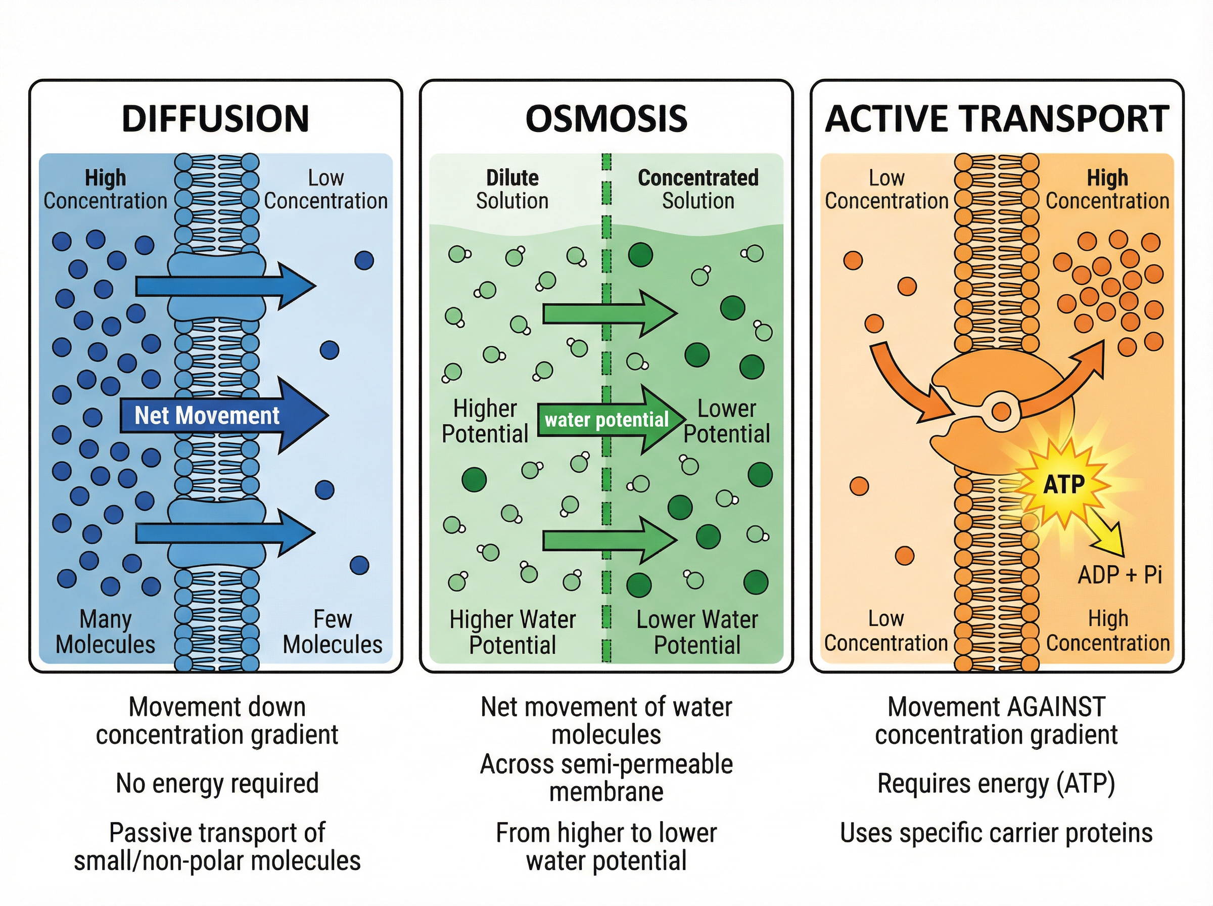 Cellular Transport Processes