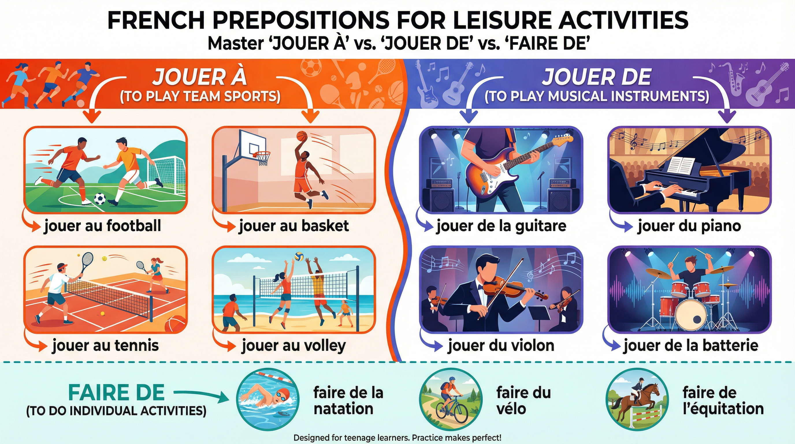 Mastering Prepositions for Leisure Activities