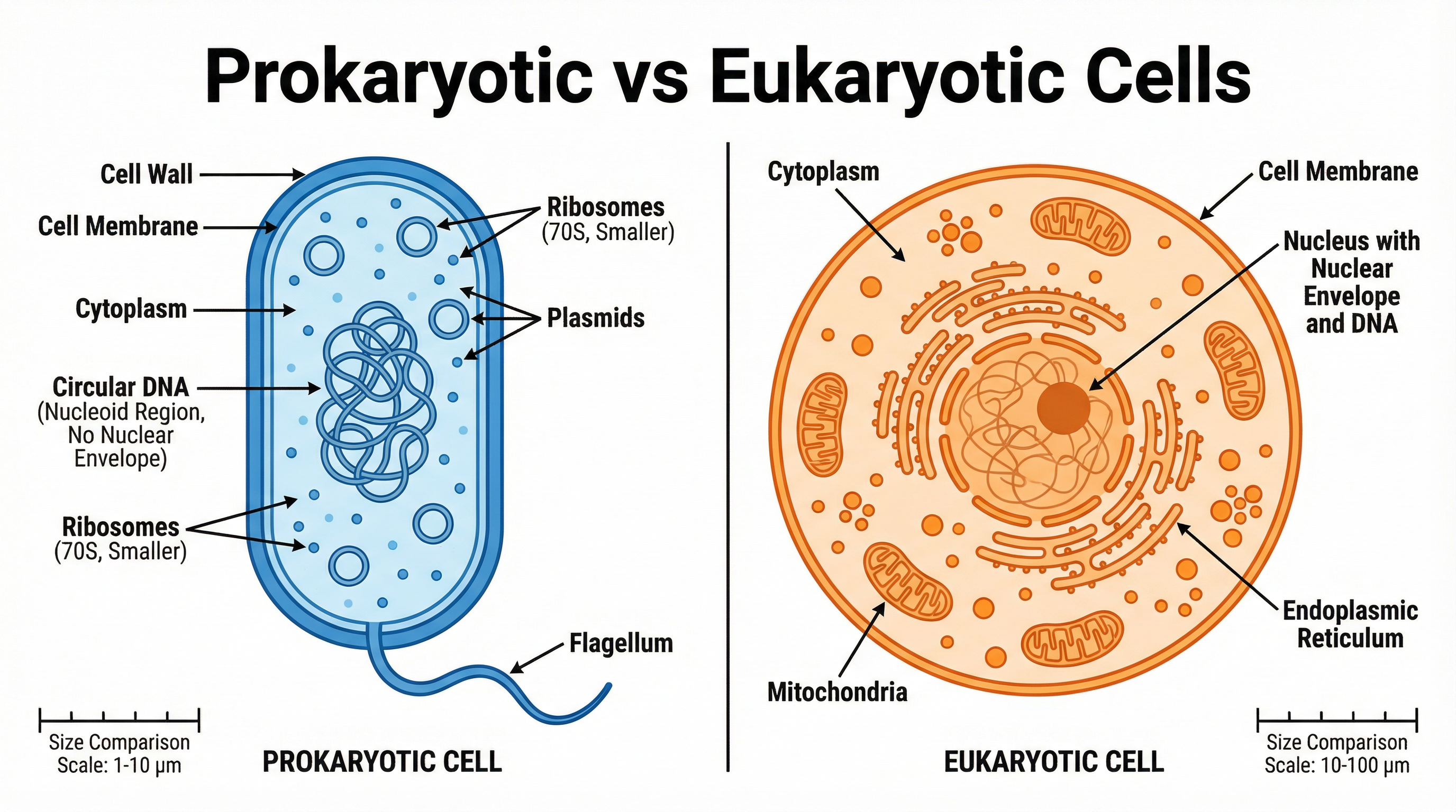 Prokaryotic vs Eukaryotic Cells
