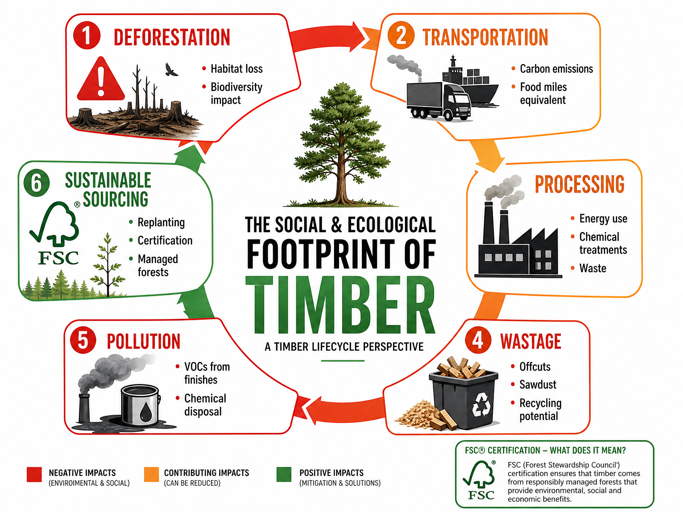 The Social and Ecological Footprint of Timber