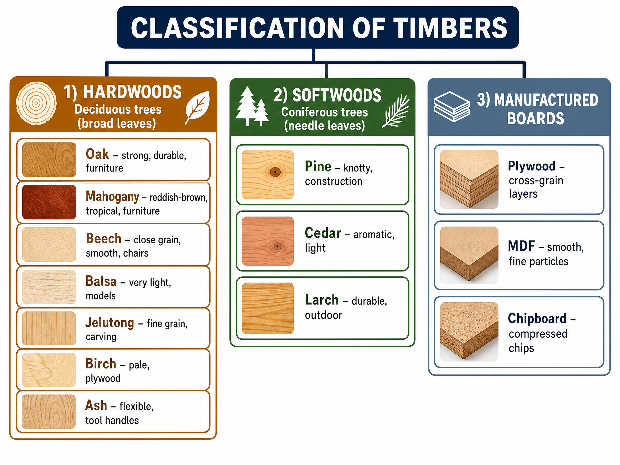 Classification of Timbers