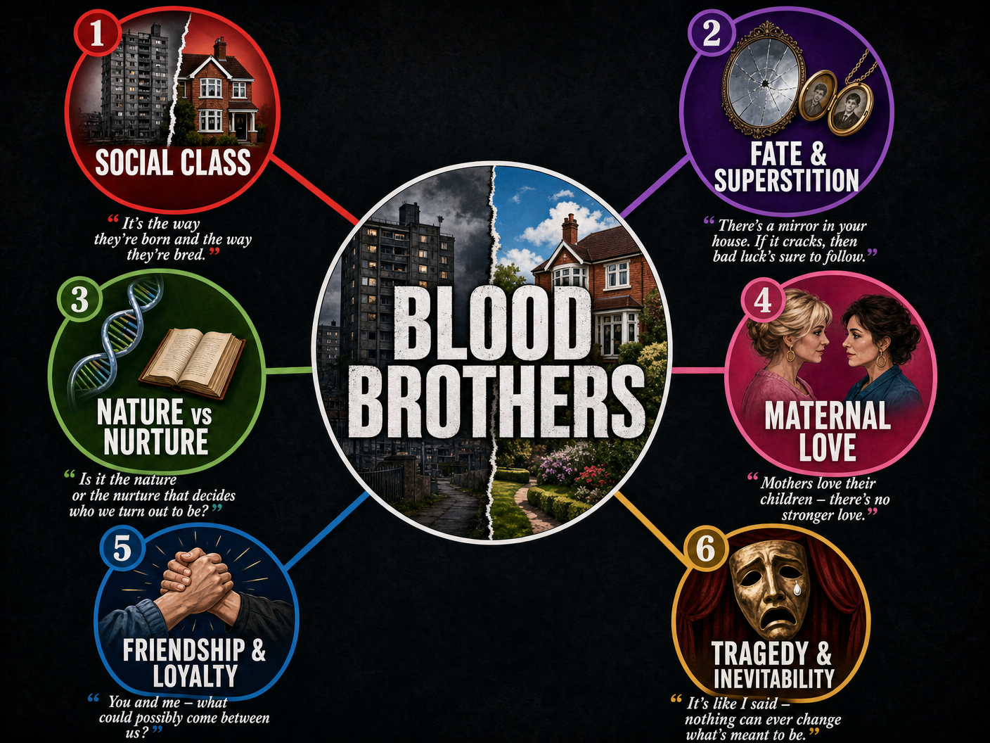 Key Themes in Blood Brothers