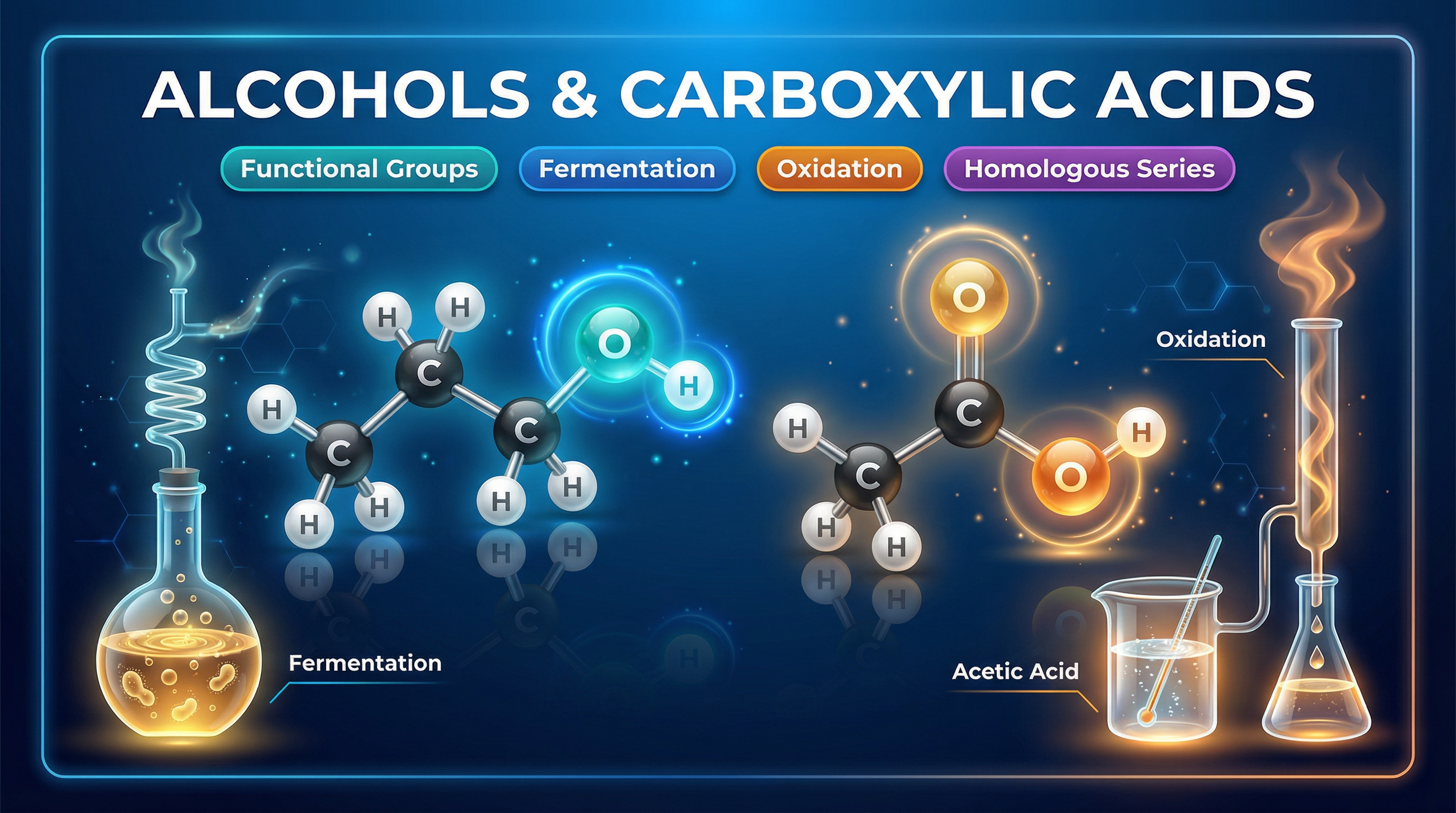 Header image for Alcohols & Carboxylic Acids