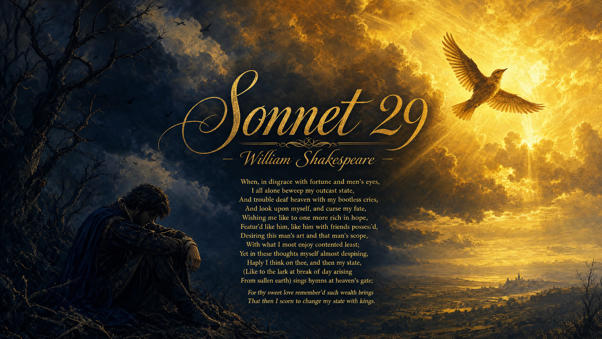 Header image for Sonnet 29
