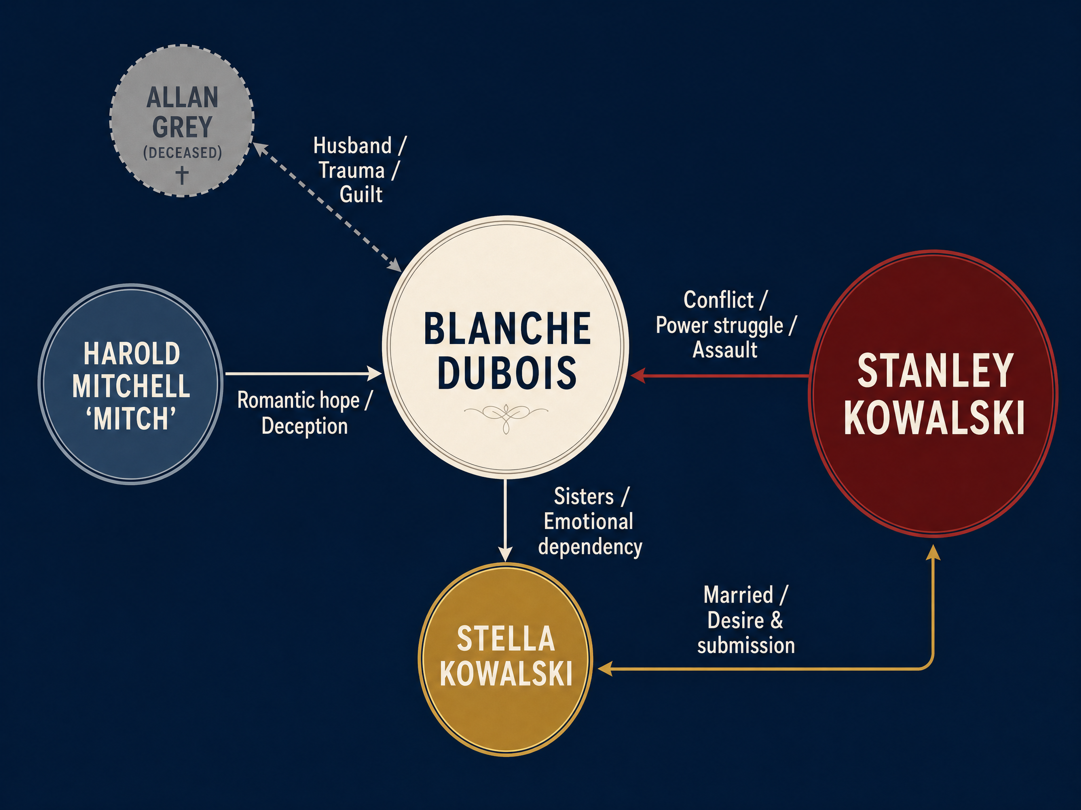 Character Relationships in A Streetcar Named Desire