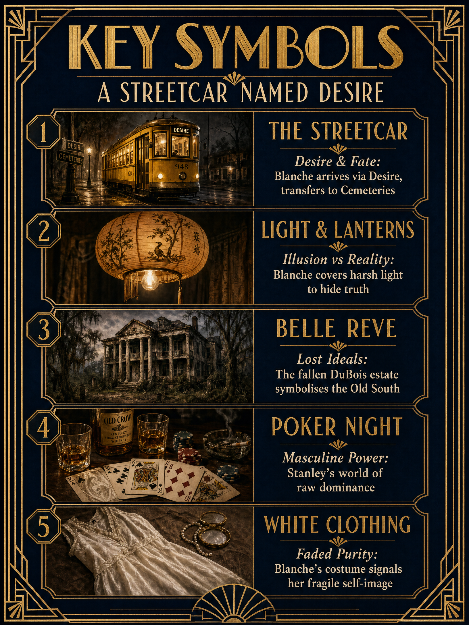 Key Symbols in A Streetcar Named Desire