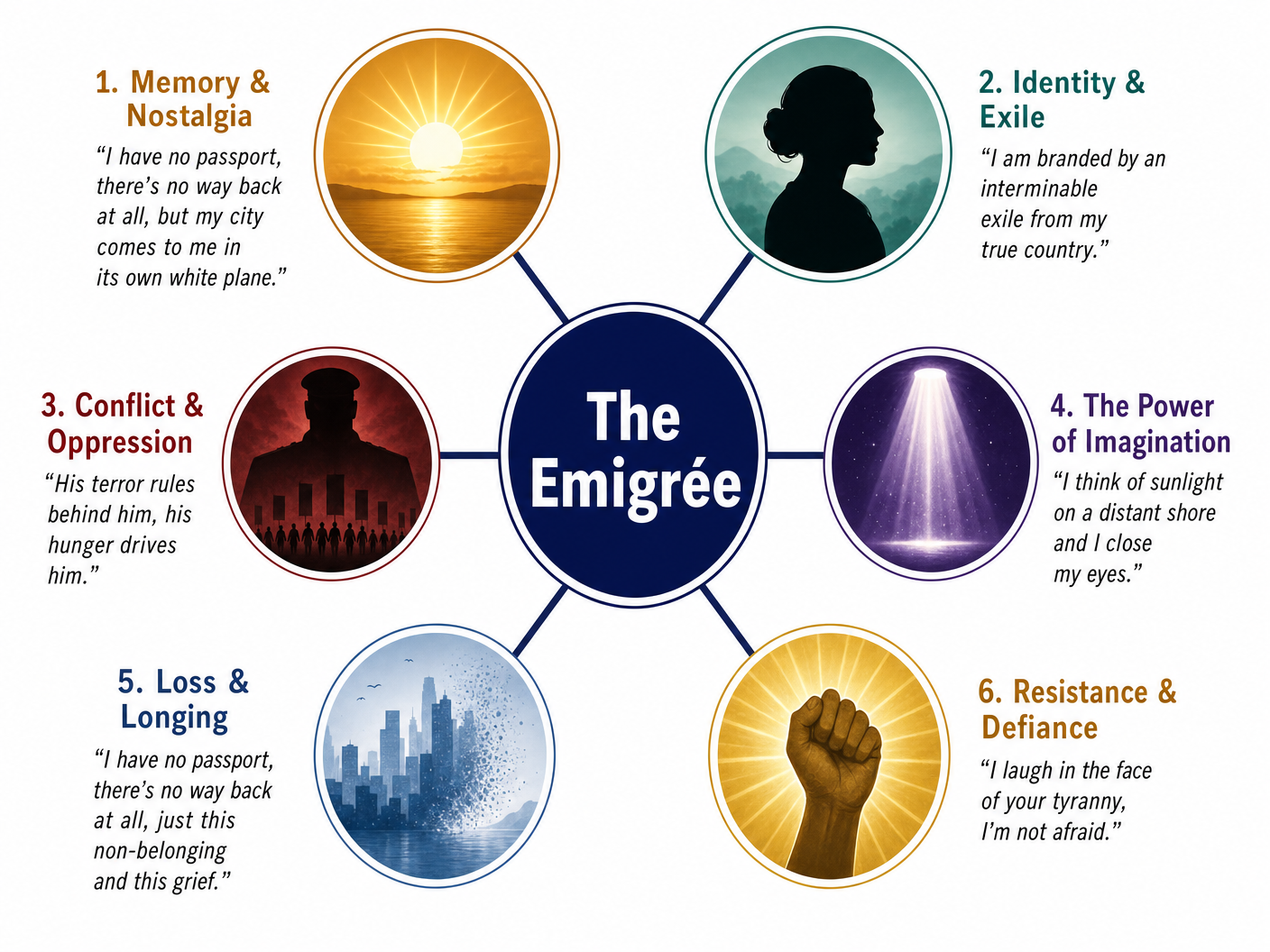 Key Themes in The Emigrée