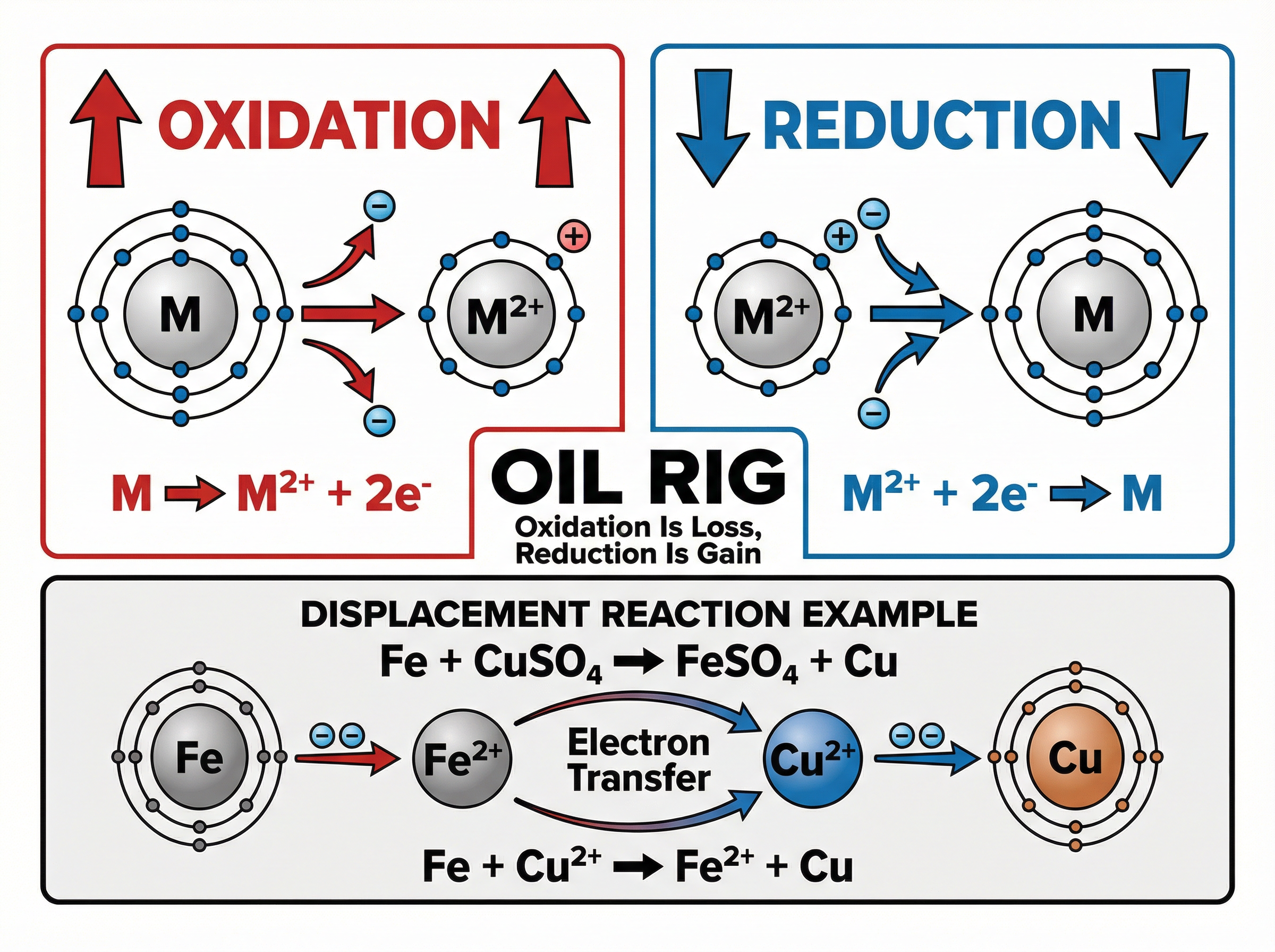 Redox reactions and electron transfer