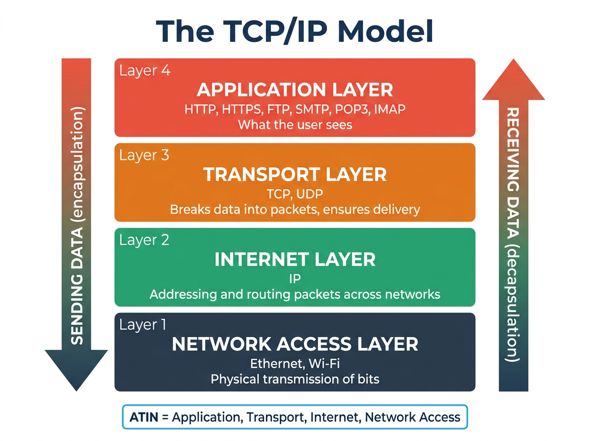 The TCP/IP 4-Layer Model