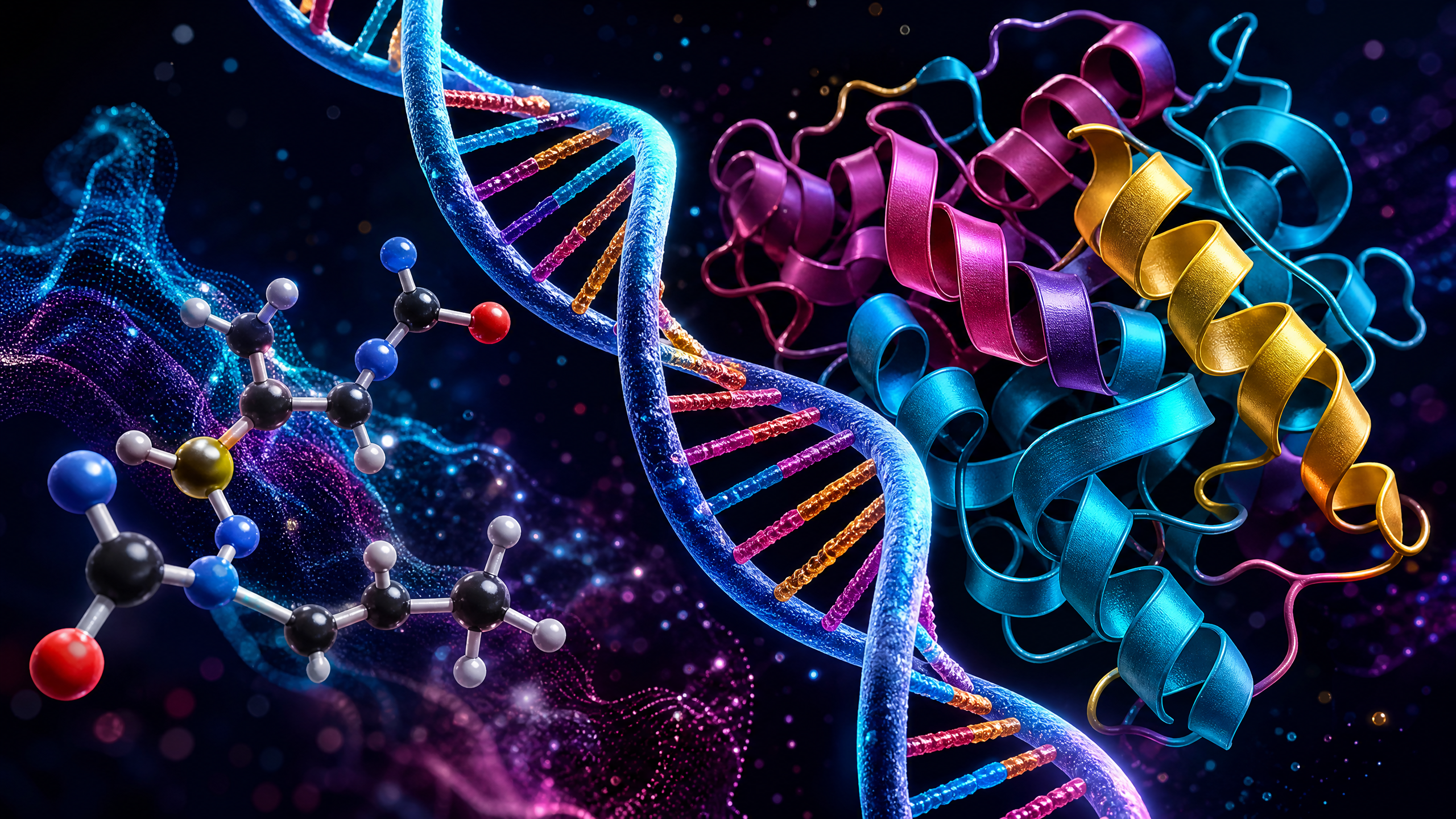 Header image for Amino Acids, Proteins and DNA