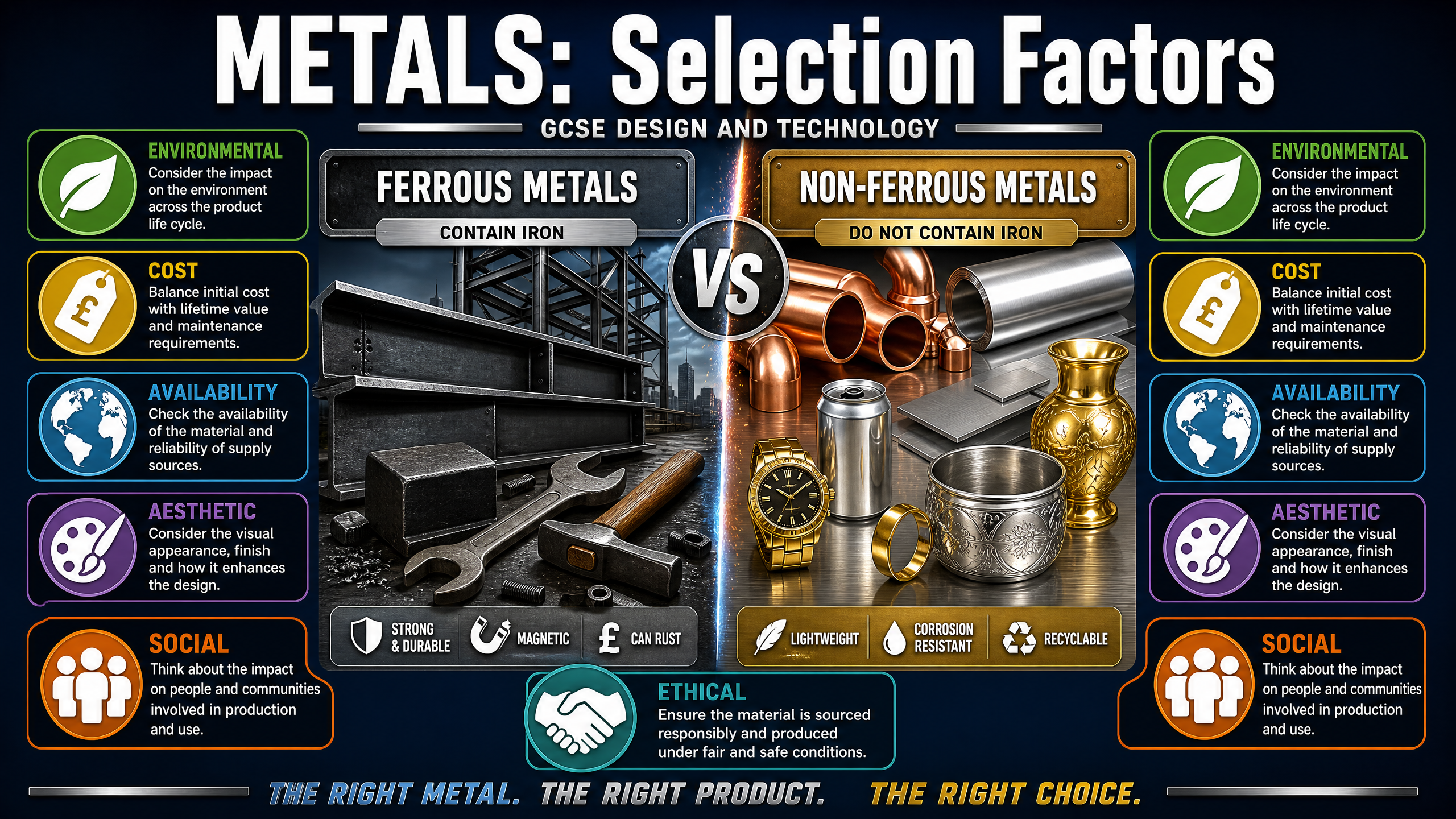 Header image for Metals: Selection Factors