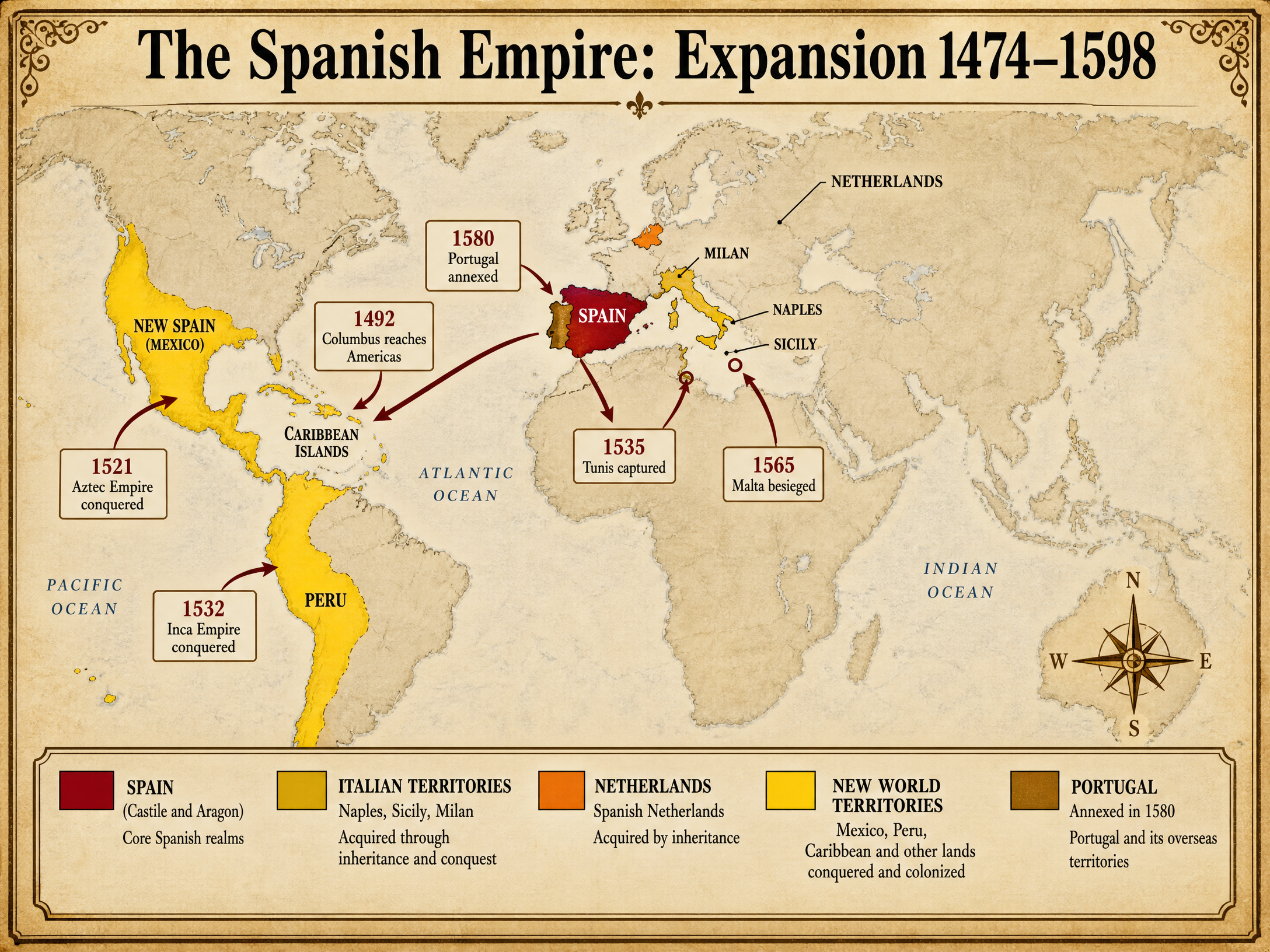 The Spanish Empire: Expansion 1474-1598