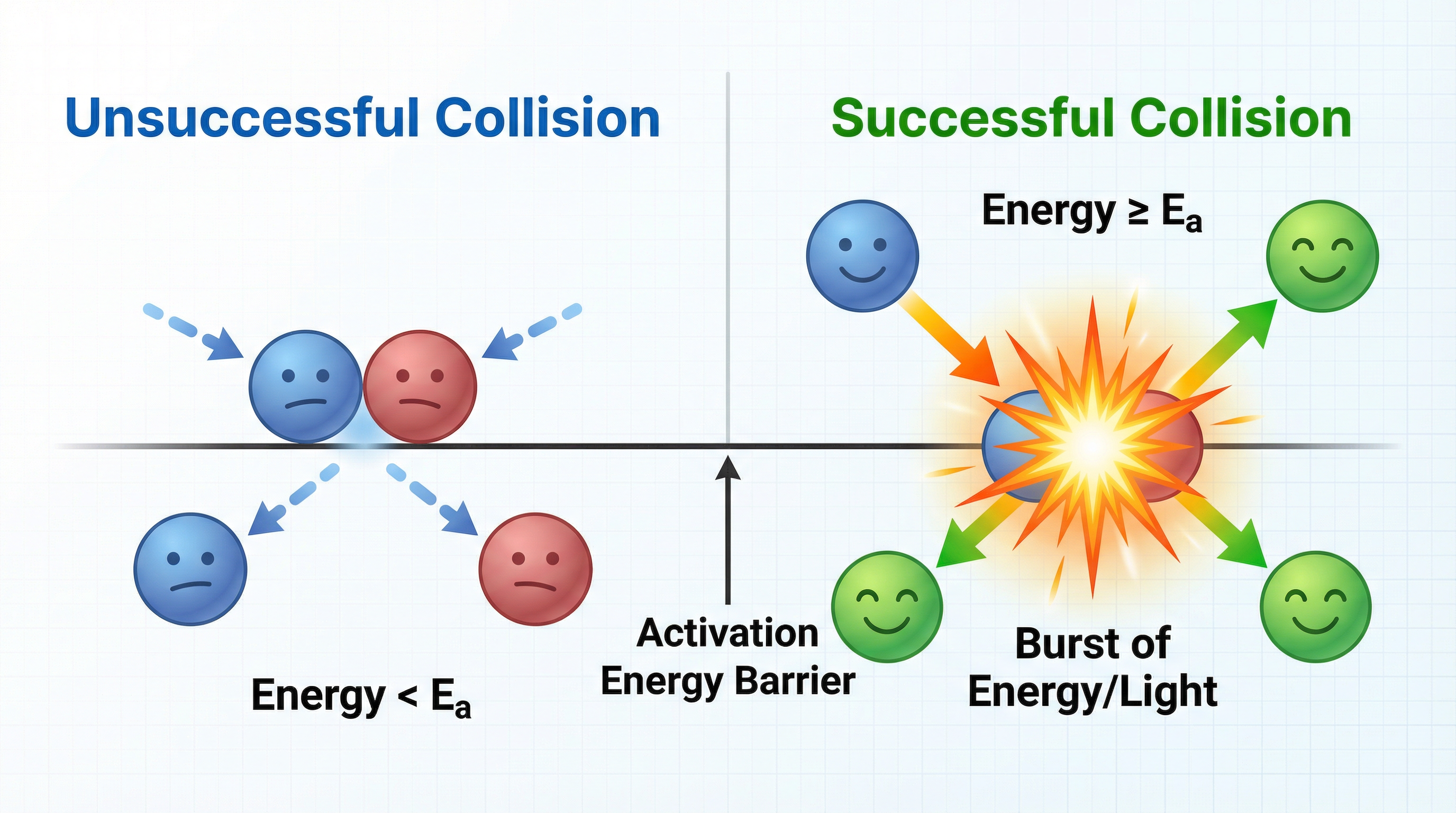 Collision Theory: Successful vs. Unsuccessful Collisions