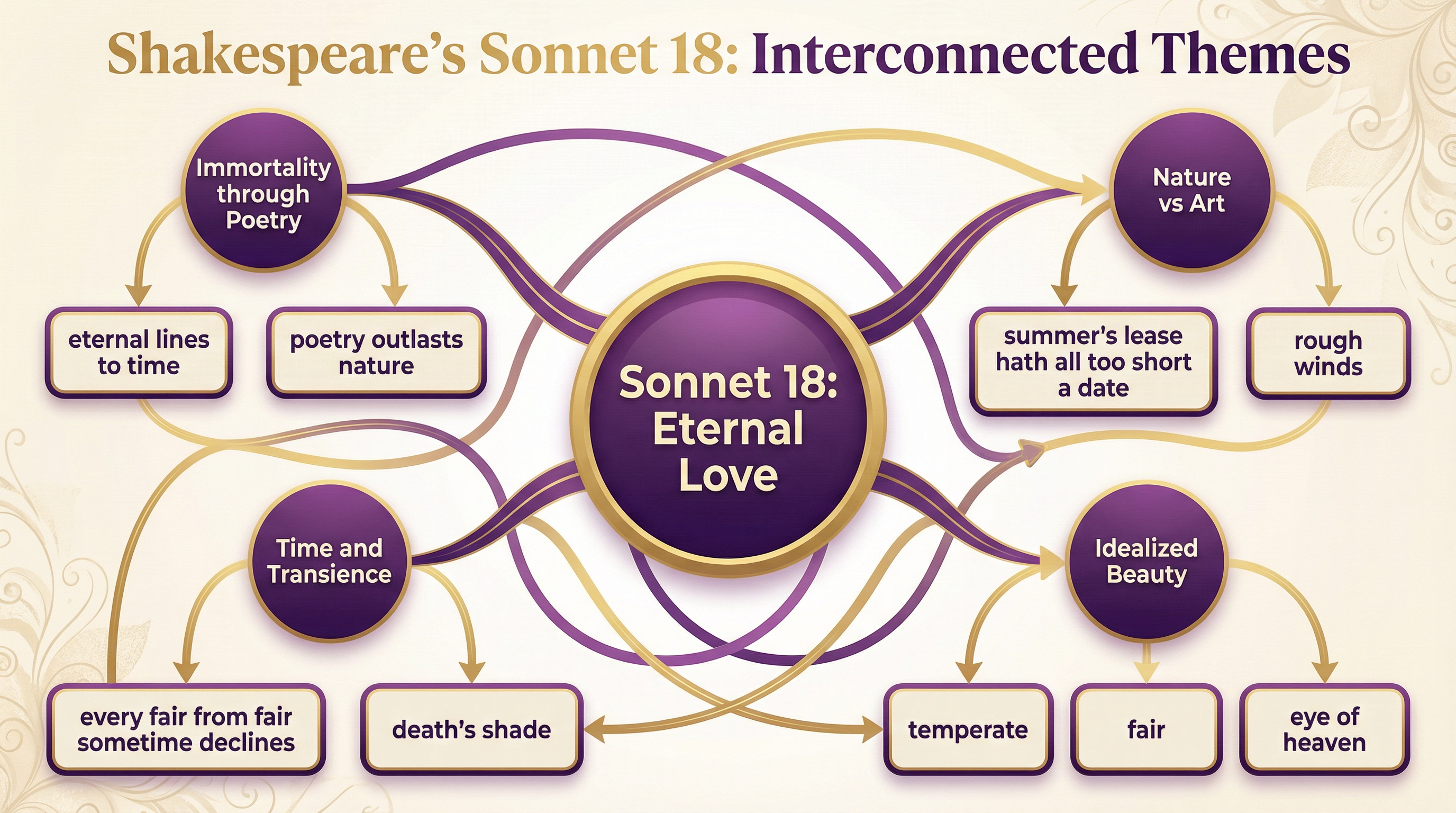 Interconnected Themes in Shakespeare's Sonnet 18
