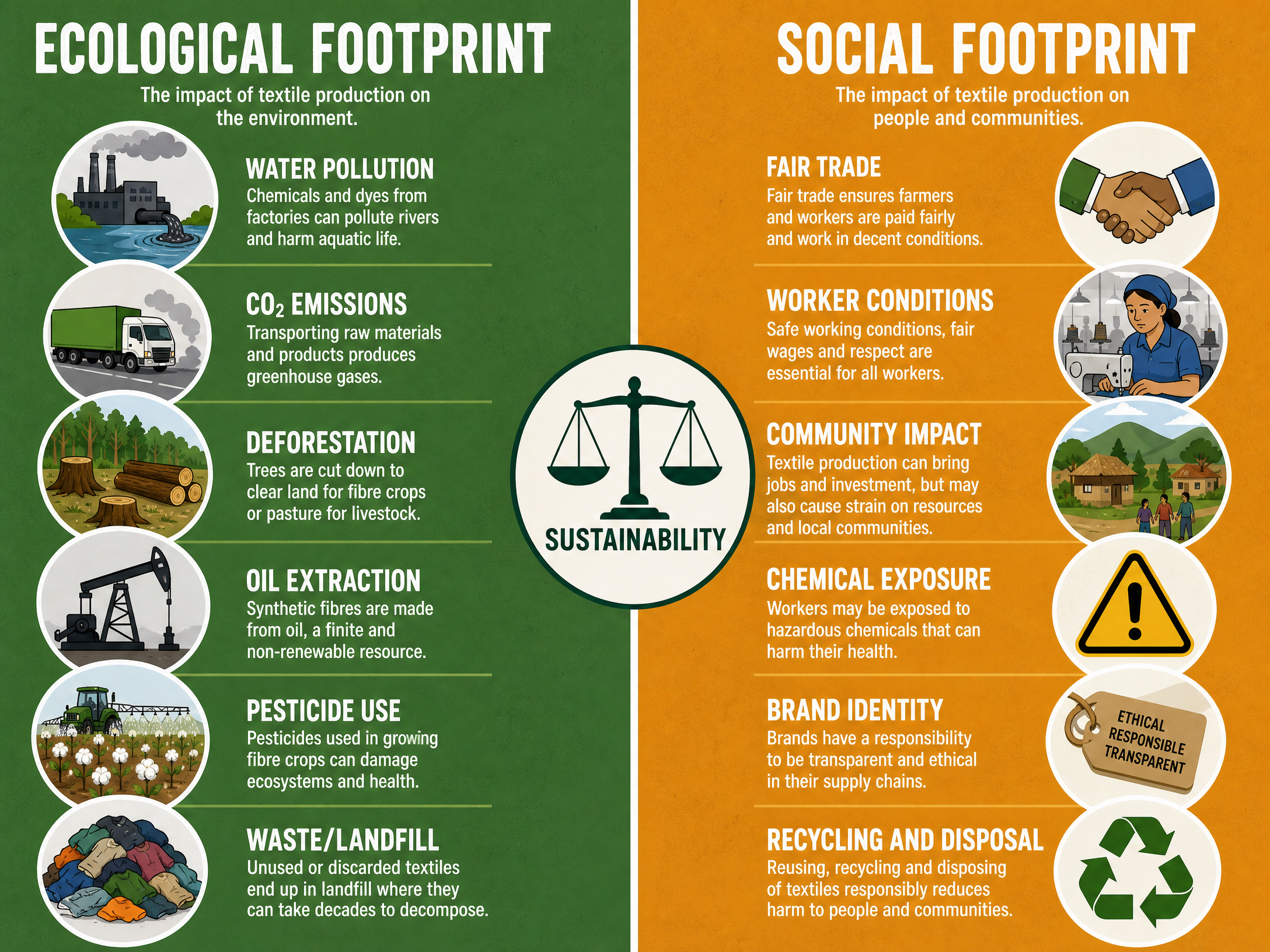 The Ecological and Social Footprint of Textiles