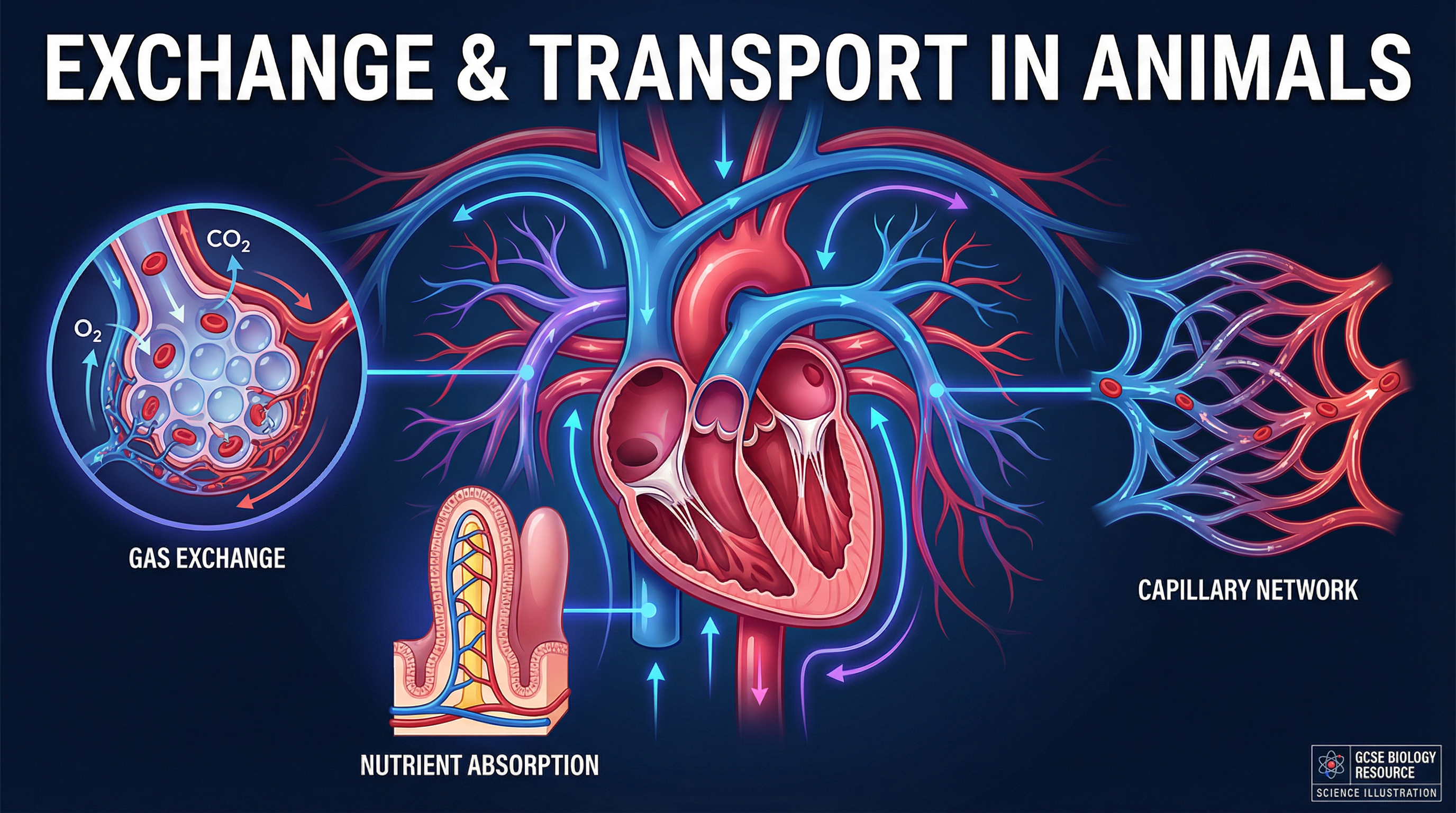 Header image for Exchange & Transport in Animals