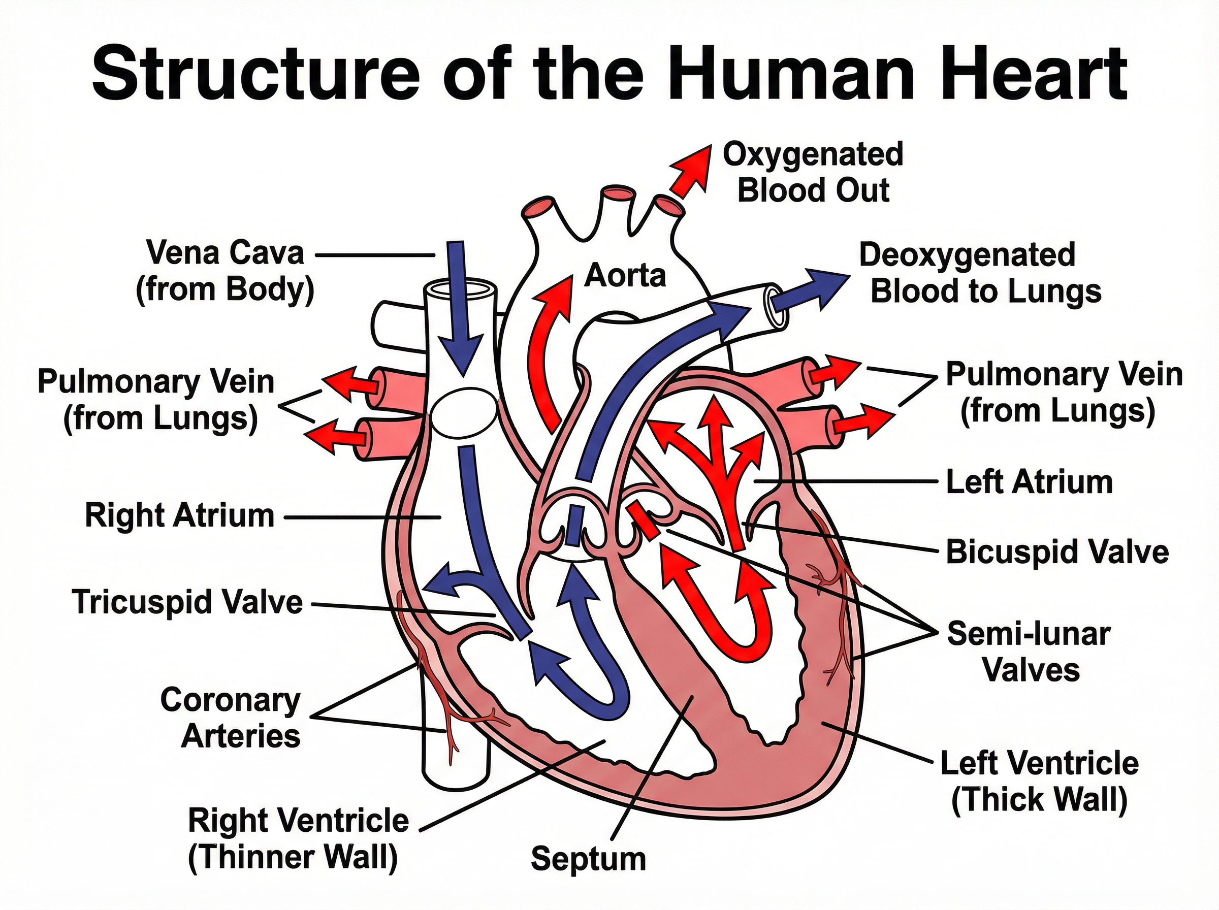 Structure of the Human Heart