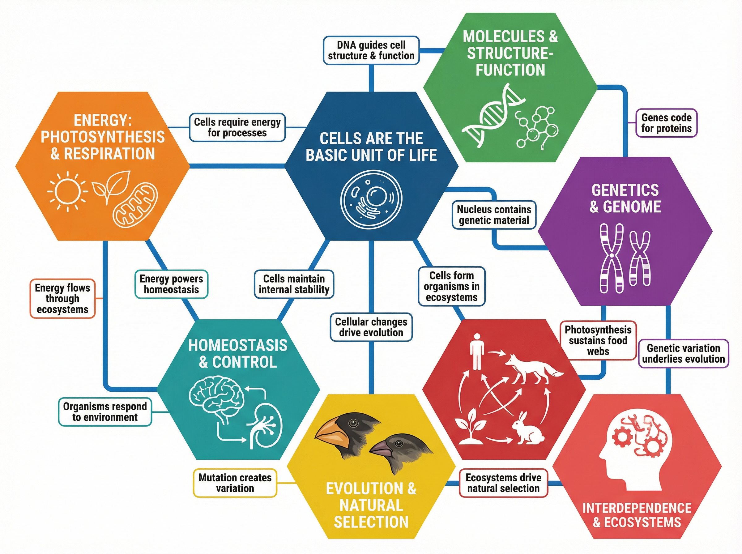The Big Picture: Interconnected Biological Concepts