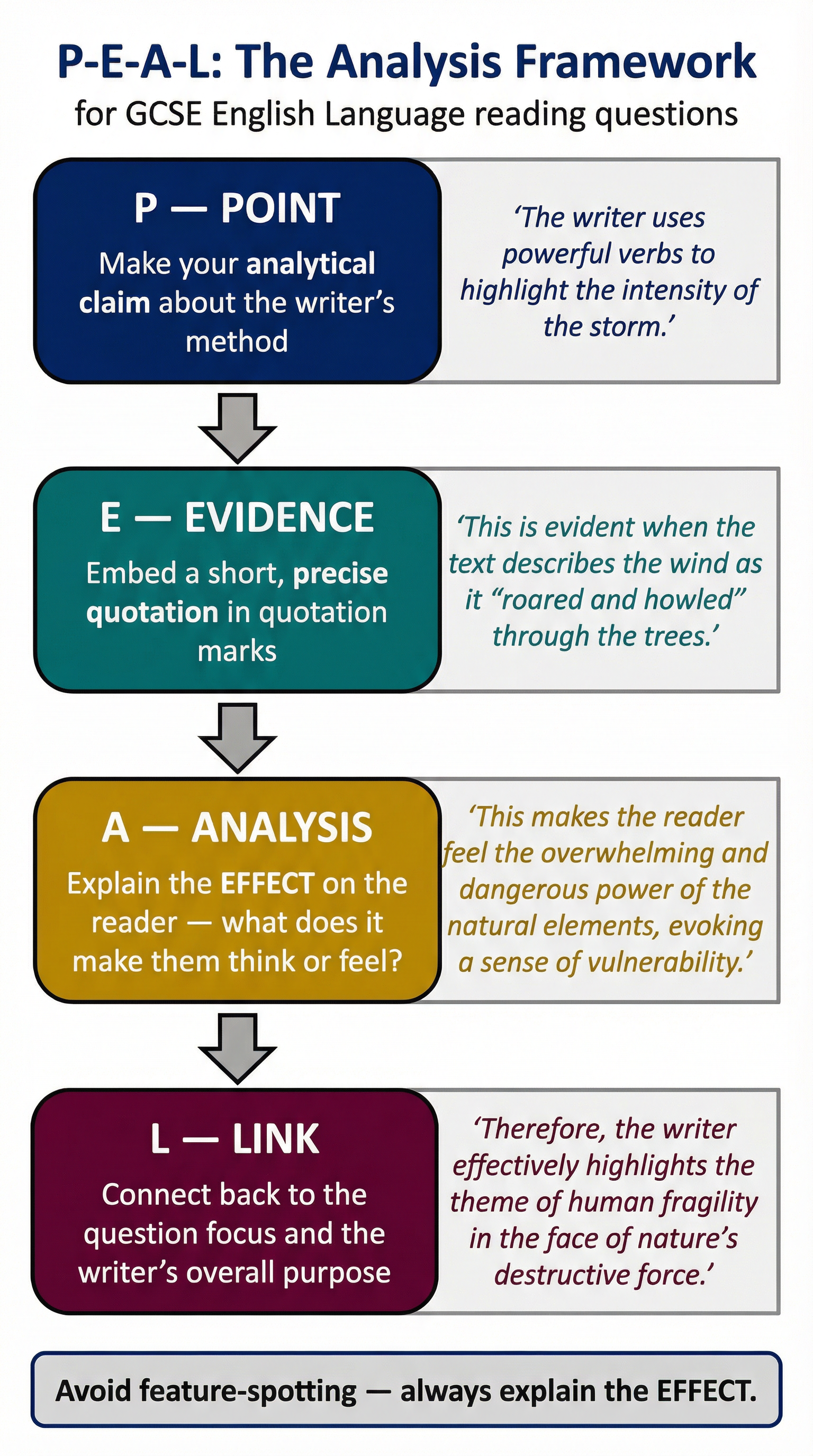P-E-A-L: The Analysis Framework