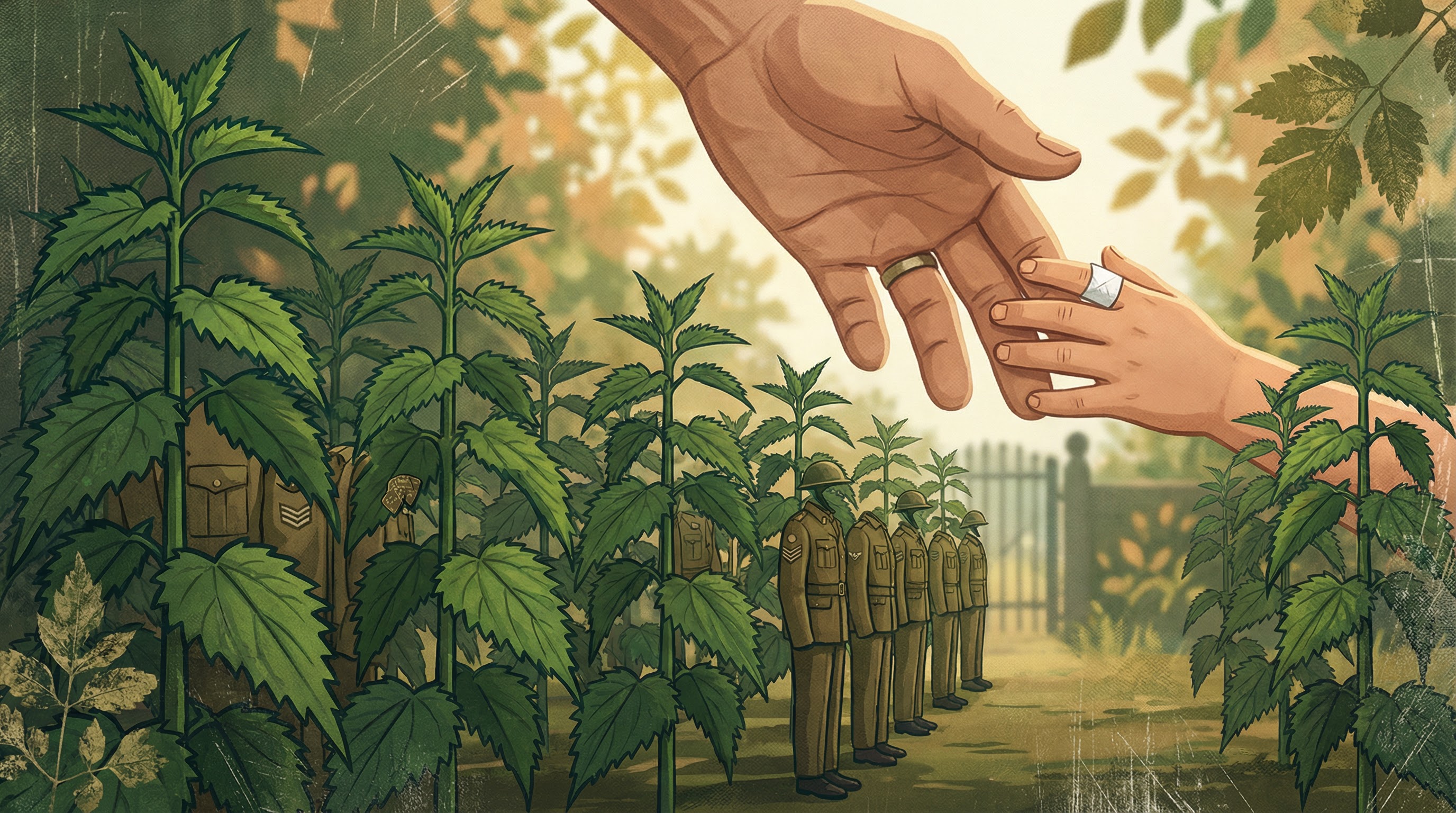 Header image for Nettles by Vernon Scannell - exploring parental protection and futility