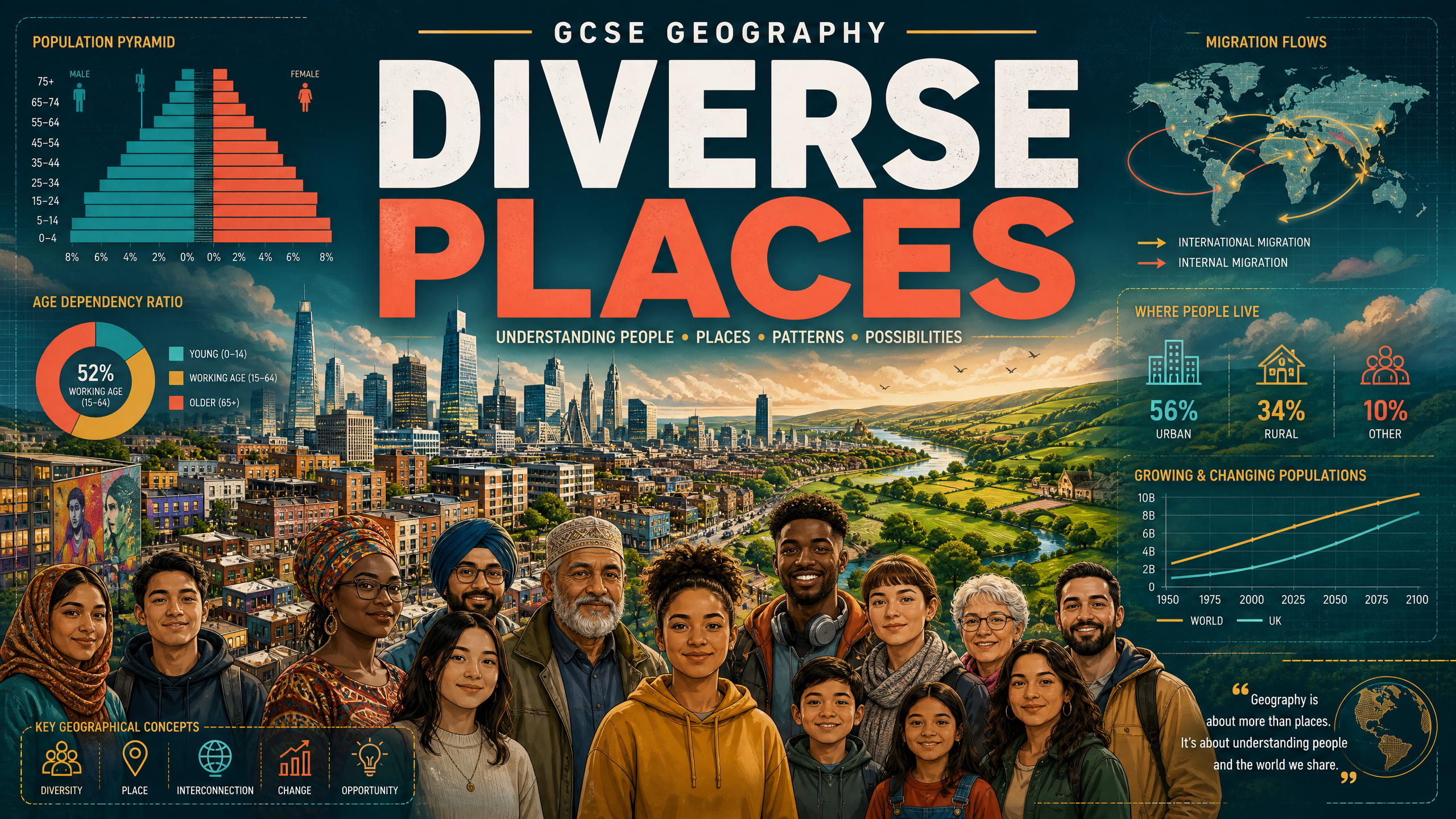 Diverse Places: Understanding populations across the rural-urban continuum.