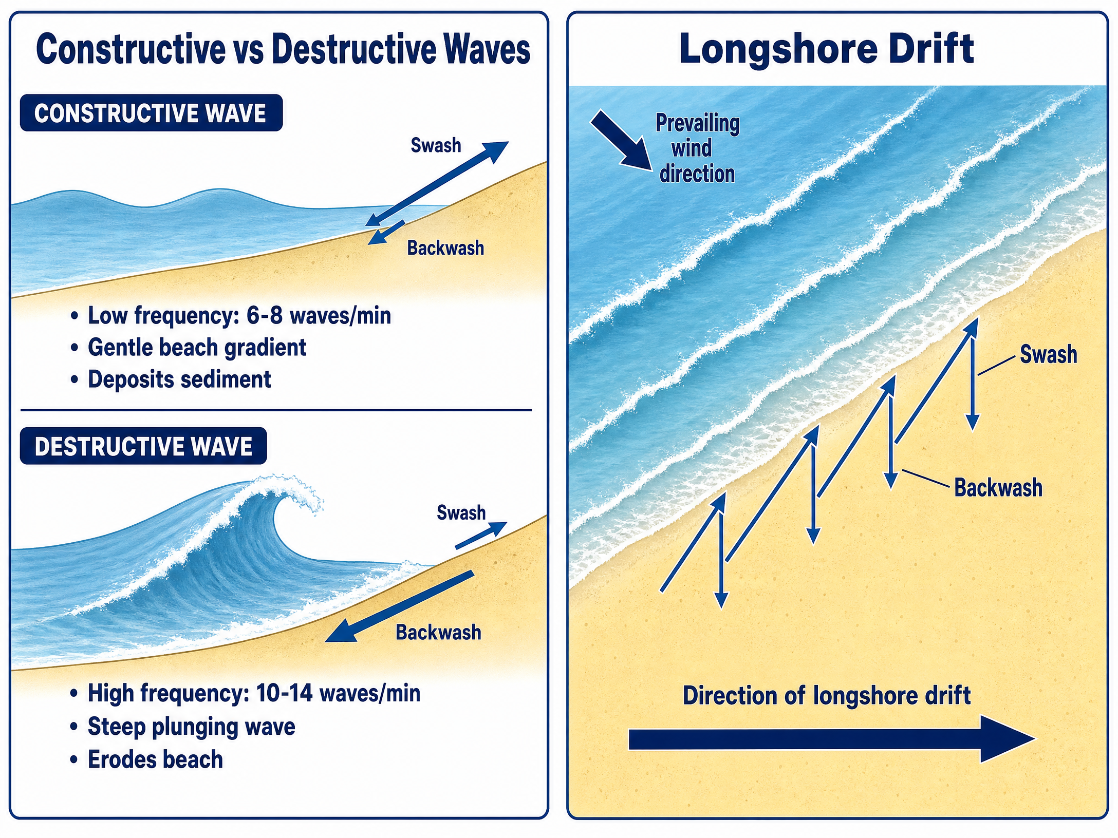 Coastal Processes: Waves and Longshore Drift
