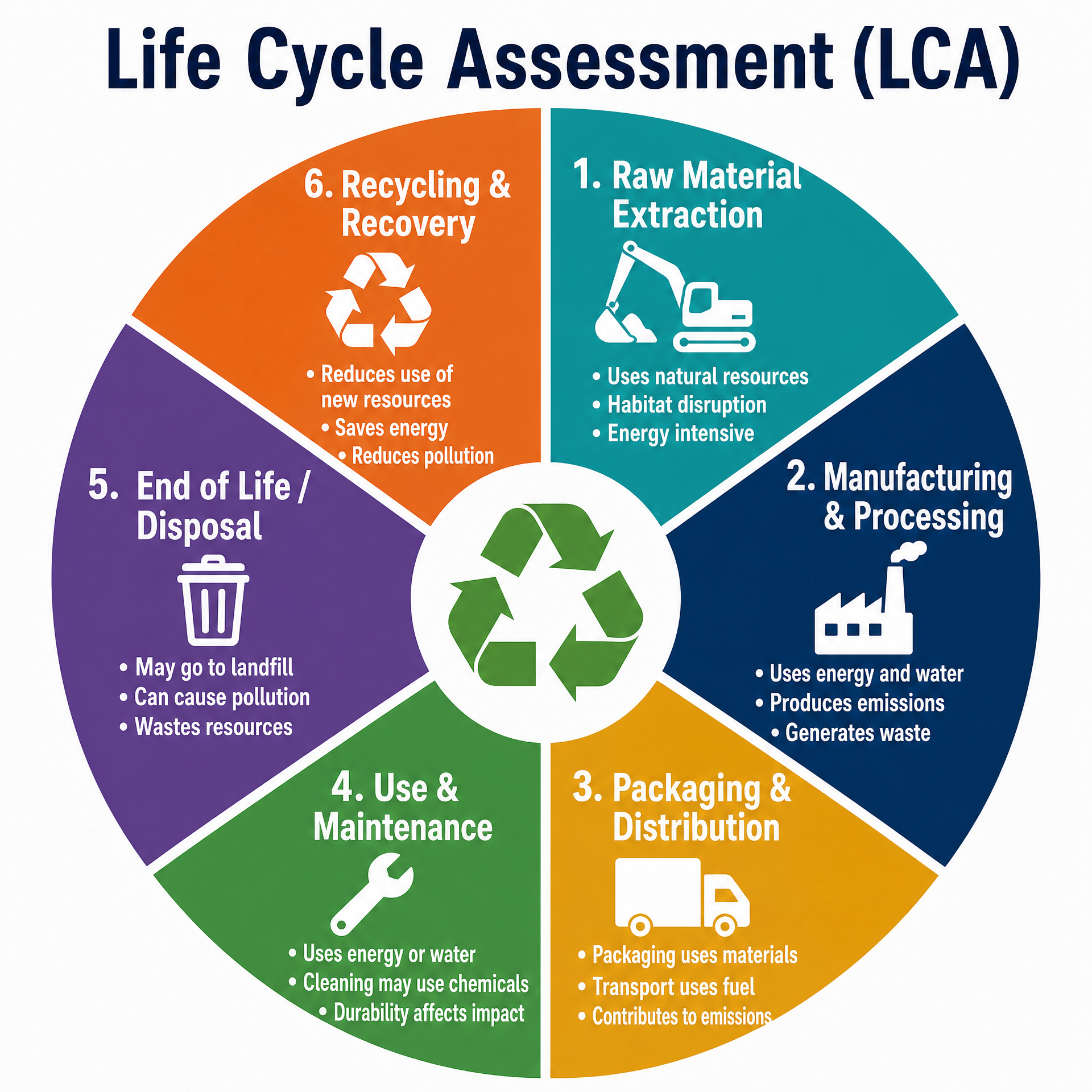 Life Cycle Assessment (LCA) Stages